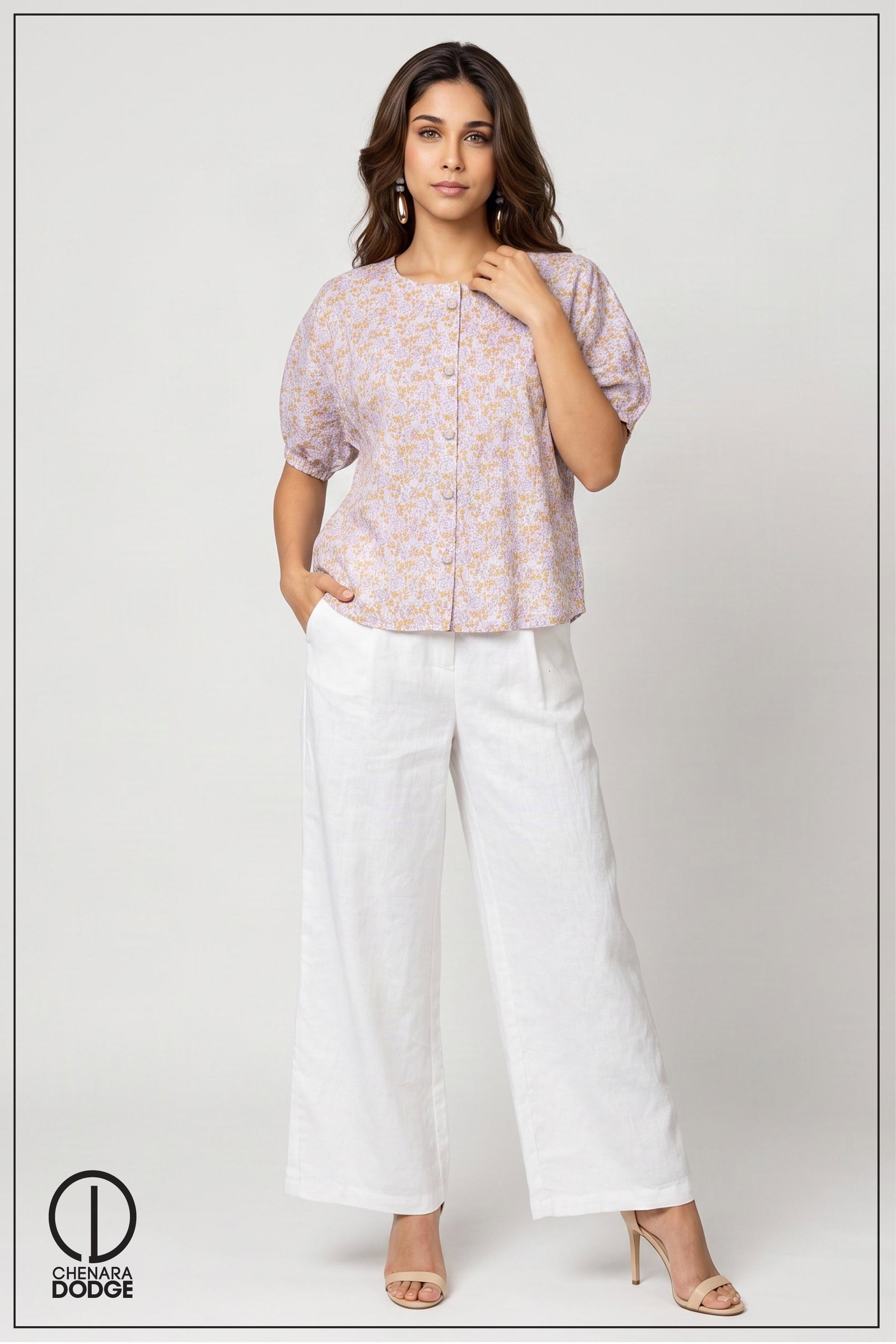 GRETA BUTTON DOWN TOP