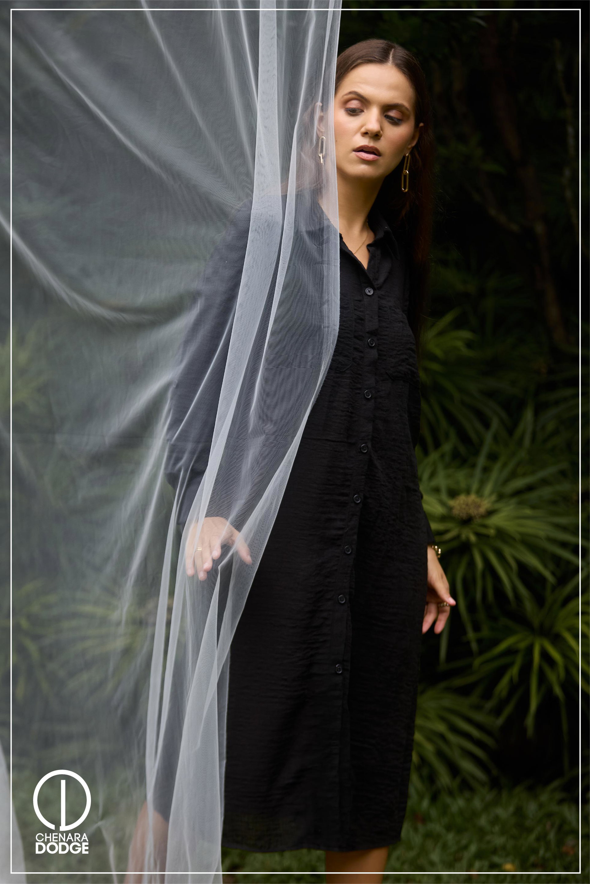 HALLIE MIDI SHIRT DRESS