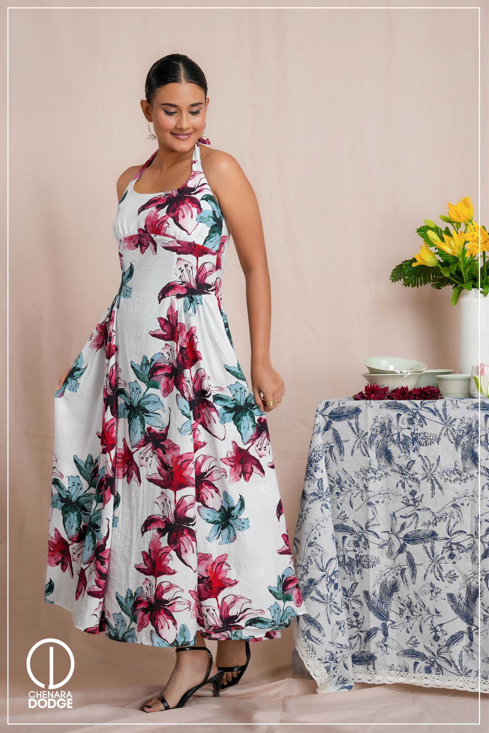HELENA  BUSTIER MAXI DRESS