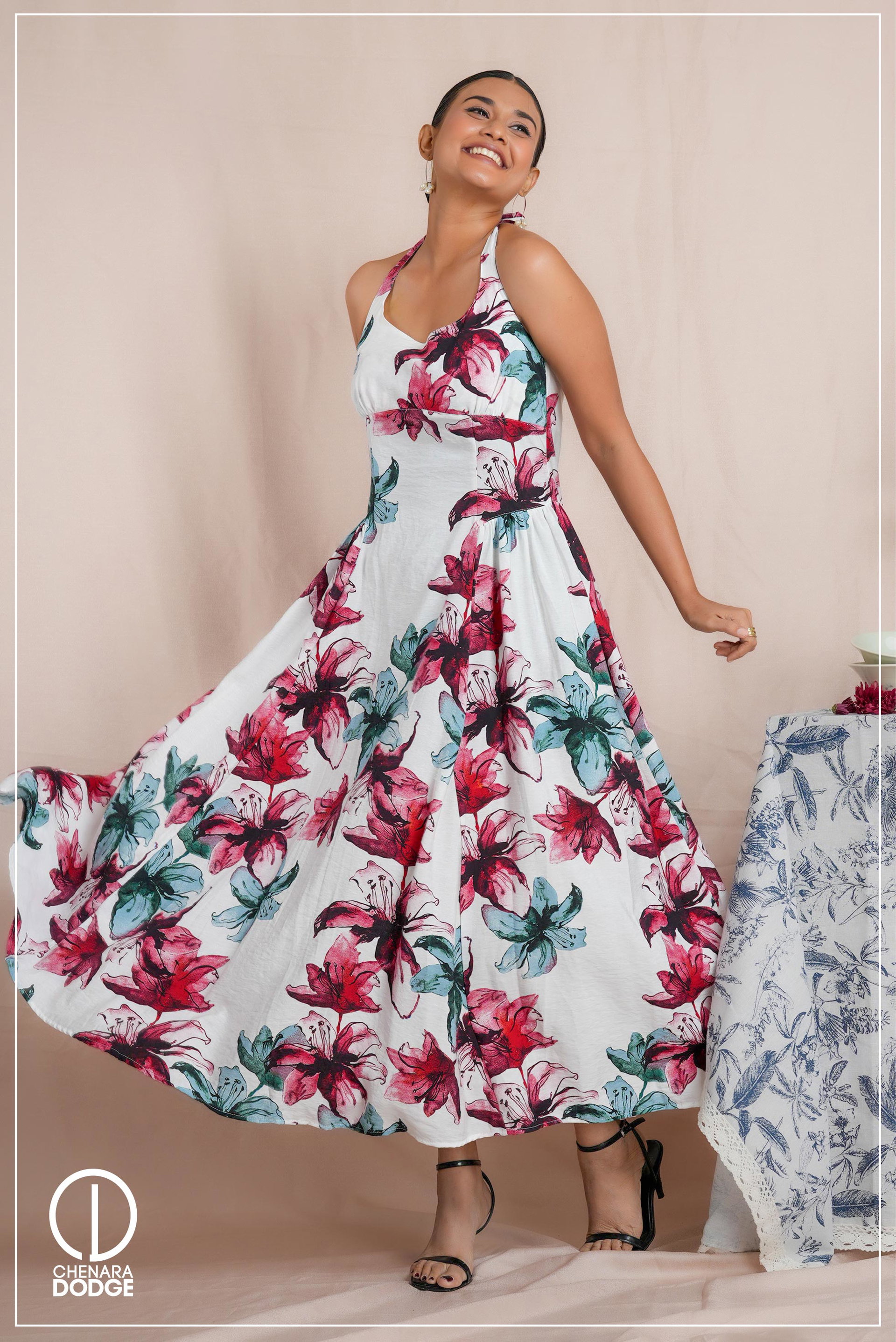 HELENA  BUSTIER MAXI DRESS