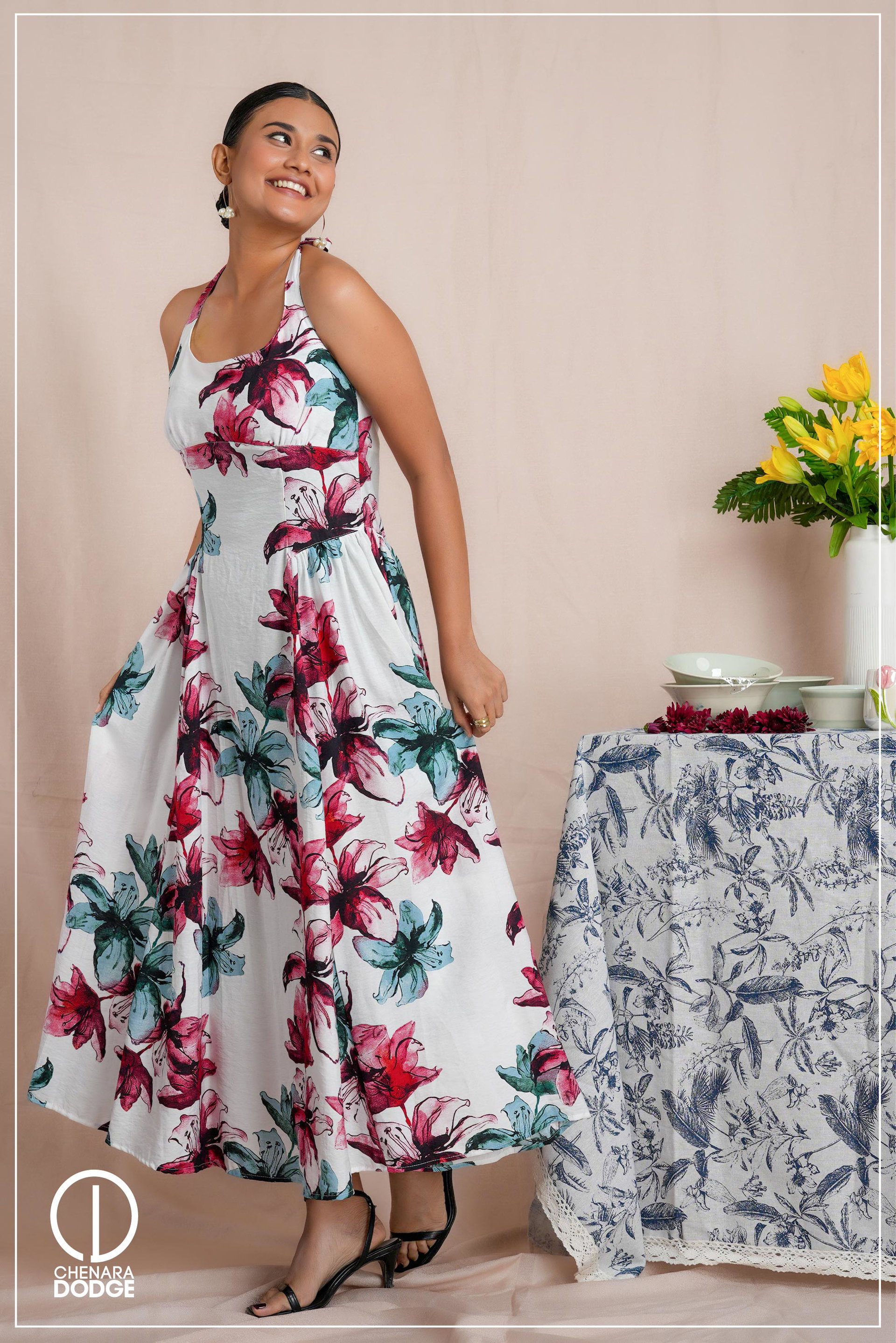 HELENA  BUSTIER MAXI DRESS