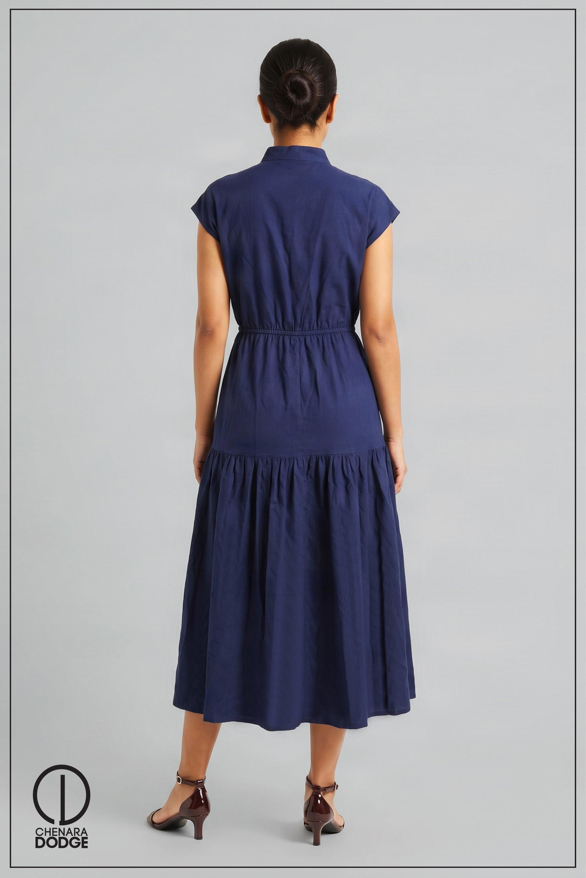  FLORENCE HIGH NECK MIDI DRESS