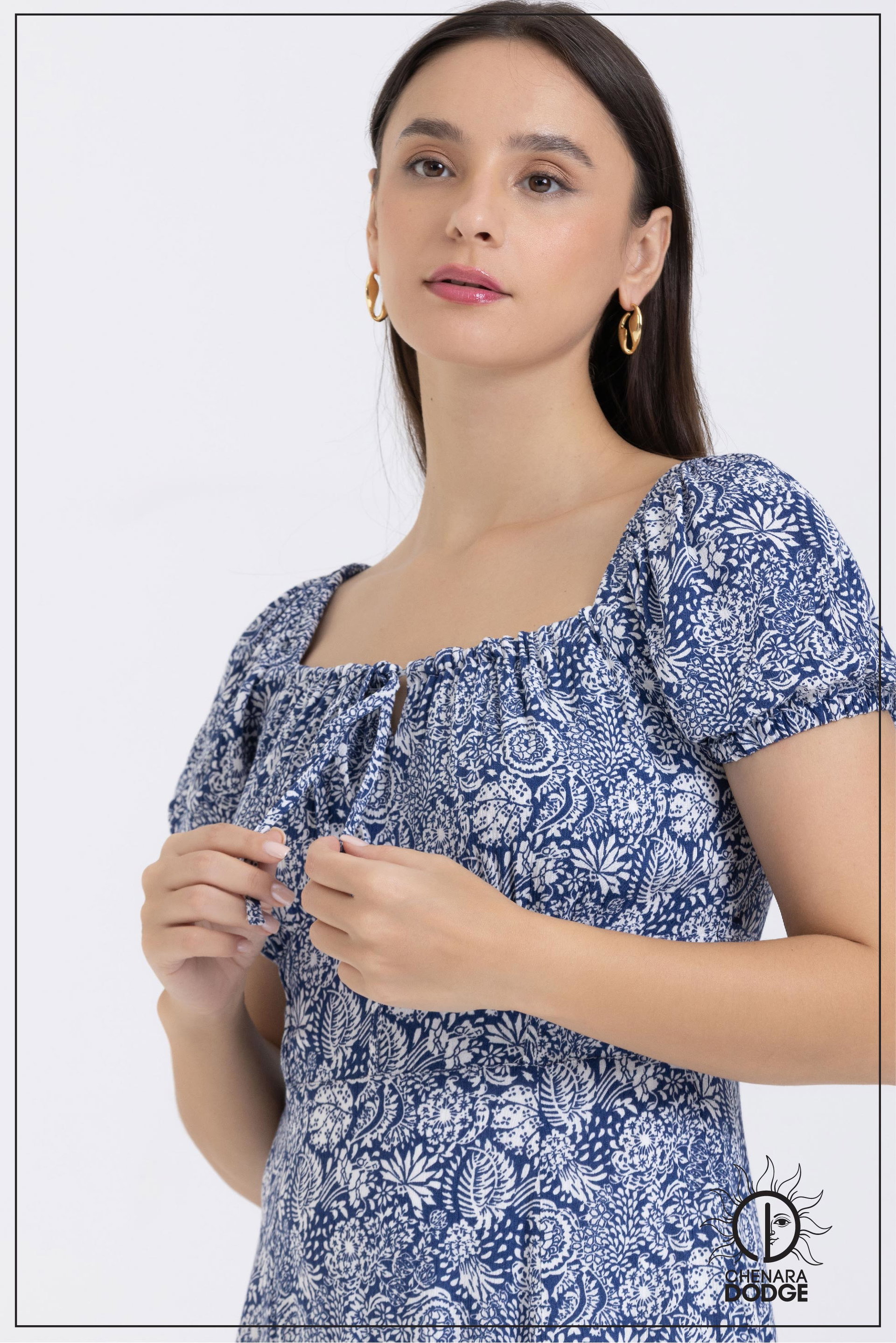 HILARIE SQUARE NECK MAXI DRESS