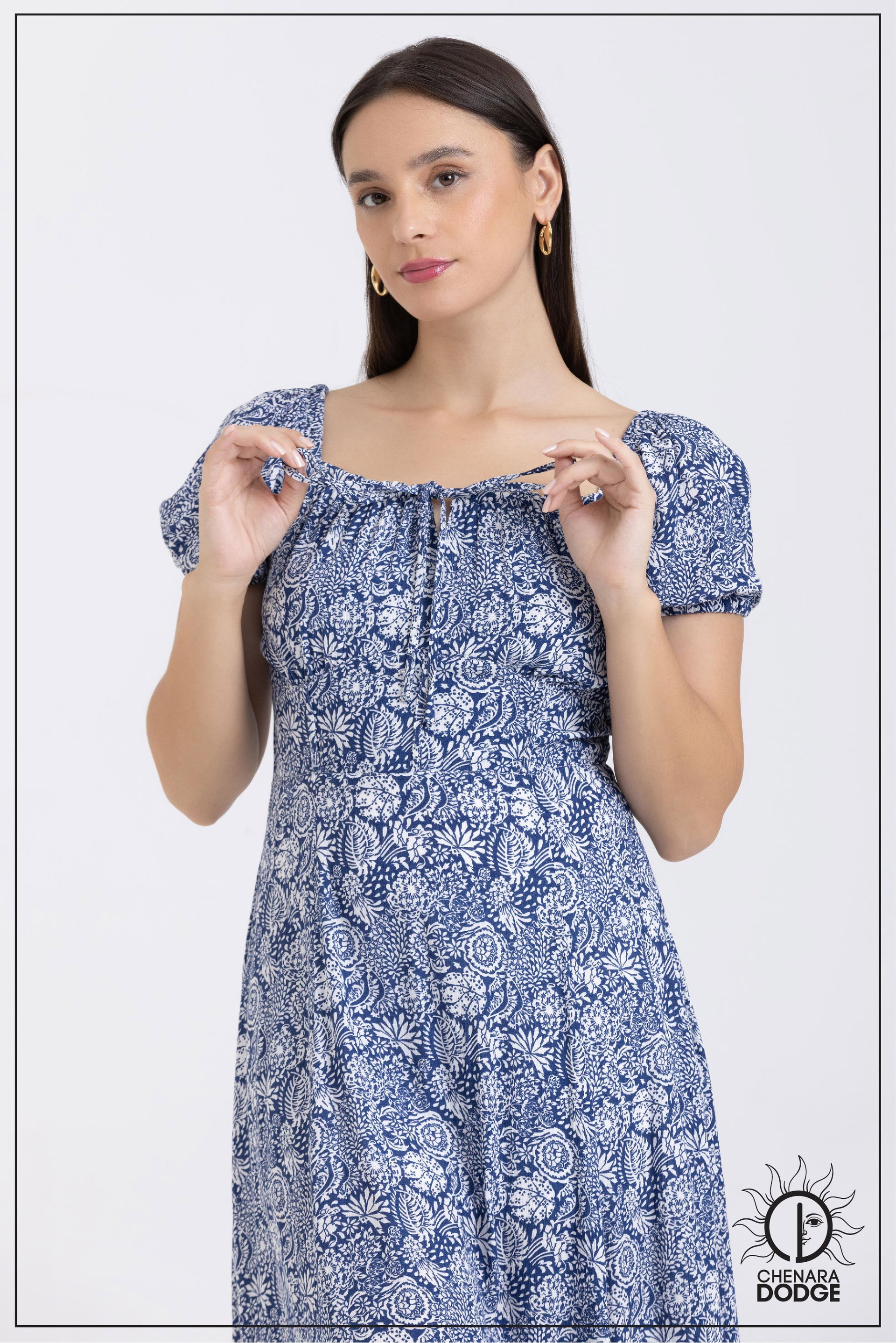 HILARIE SQUARE NECK MAXI DRESS