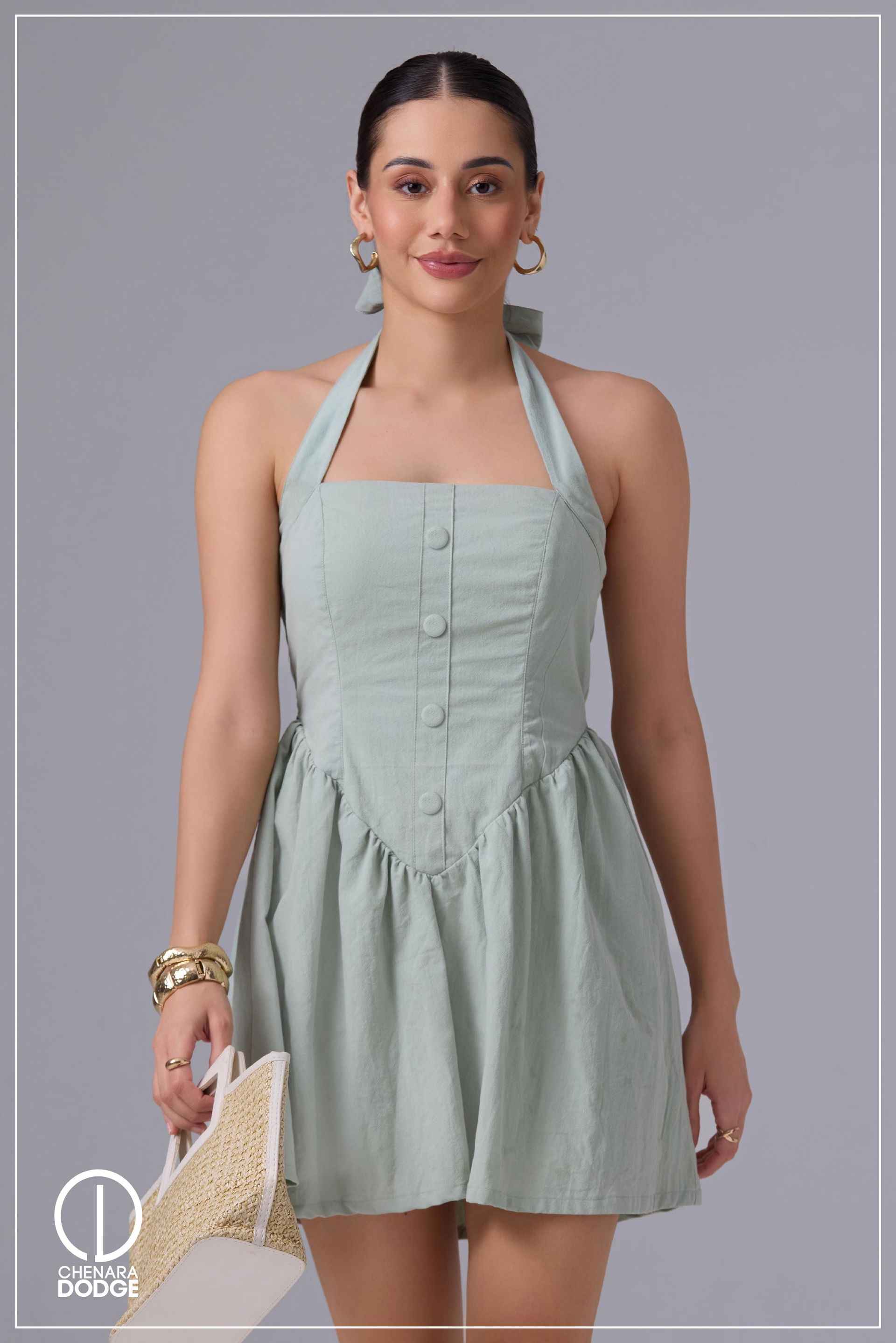 HUDA SLEEVELESS MINI DRESS