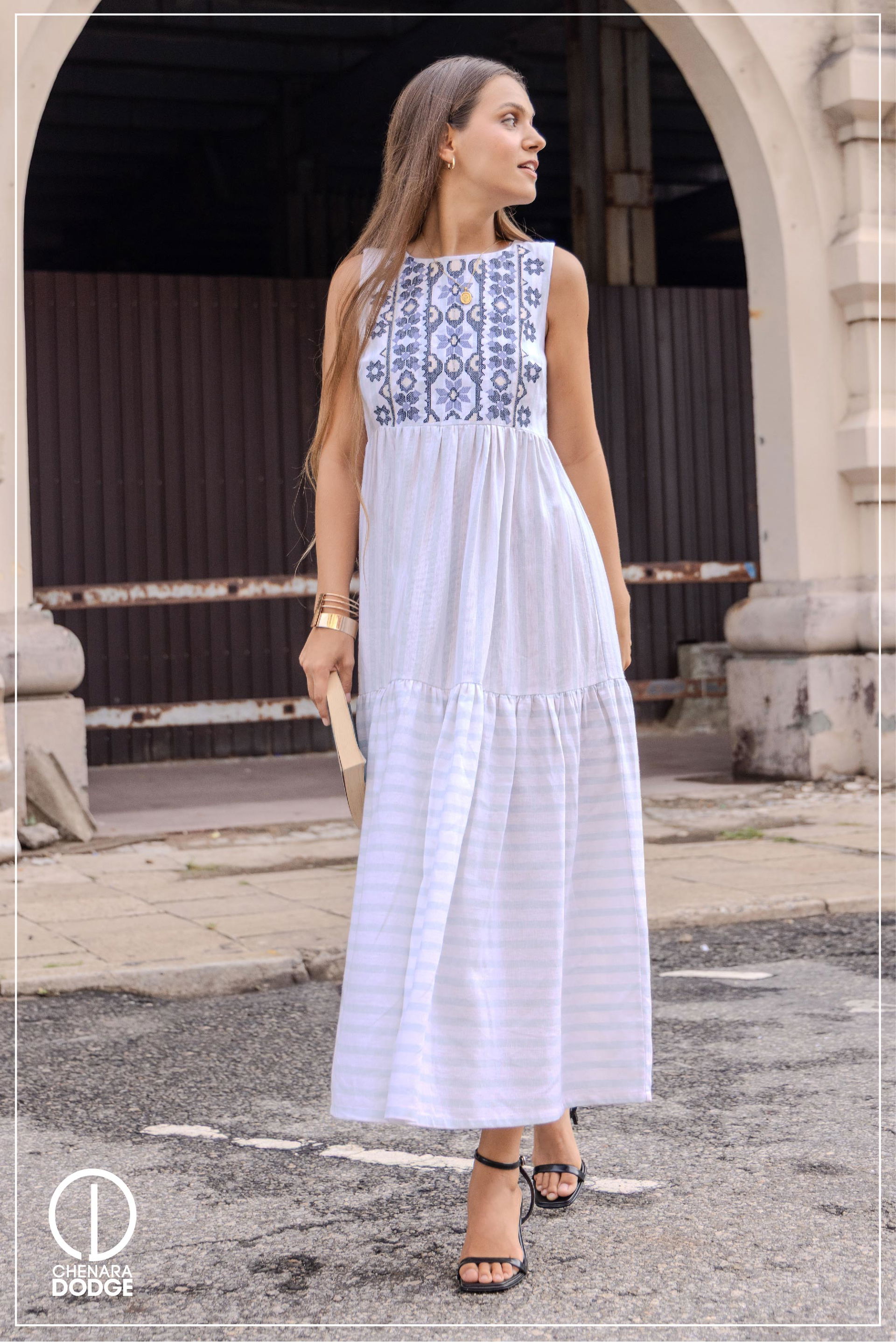 ISLA TIERED MIDI DRESS