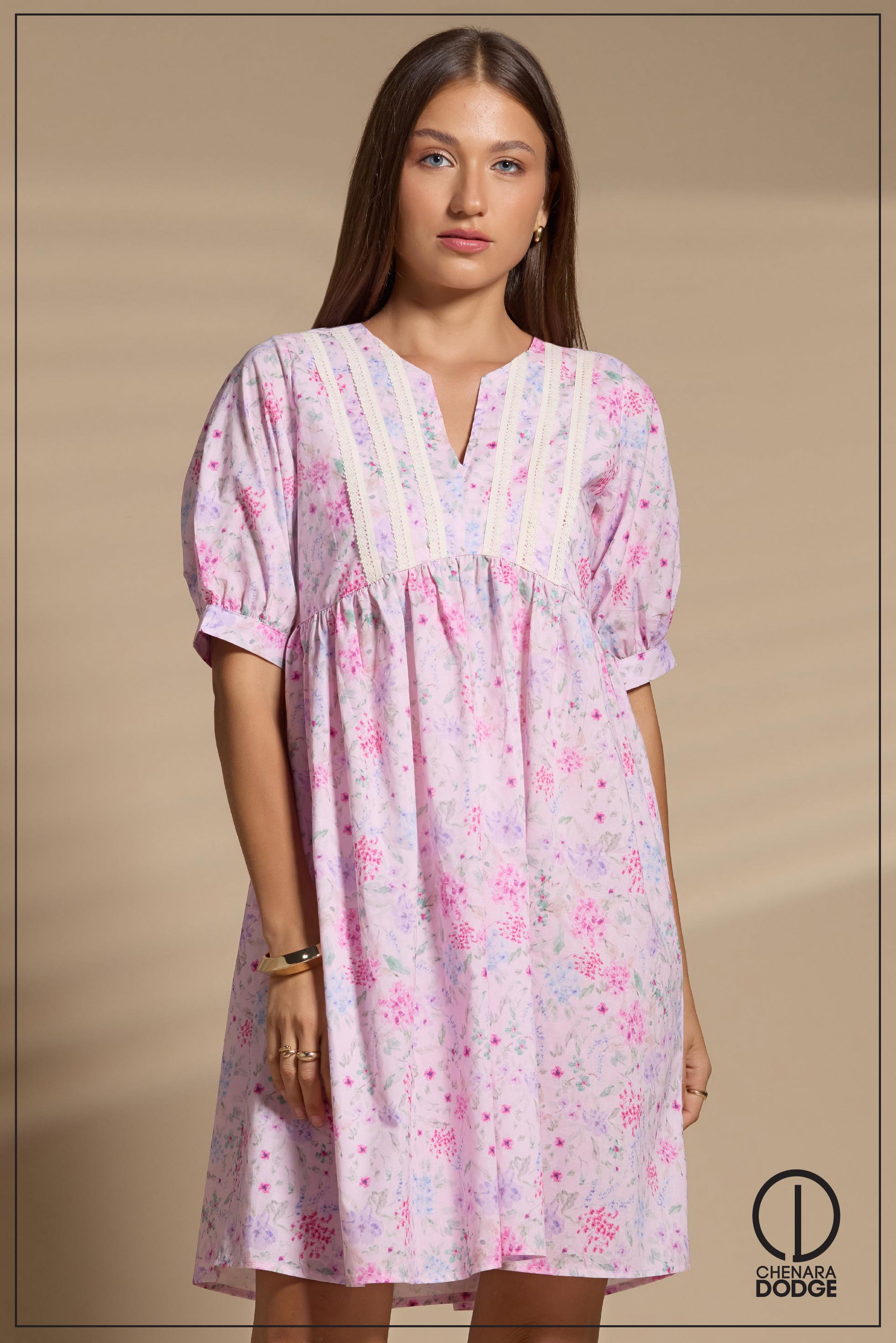 ISLA V NECK MINI DRESS