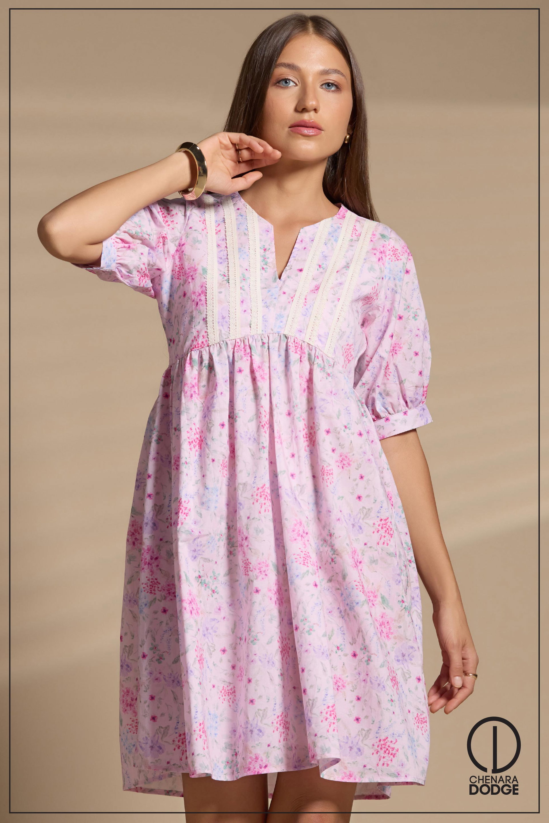 ISLA V NECK MINI DRESS