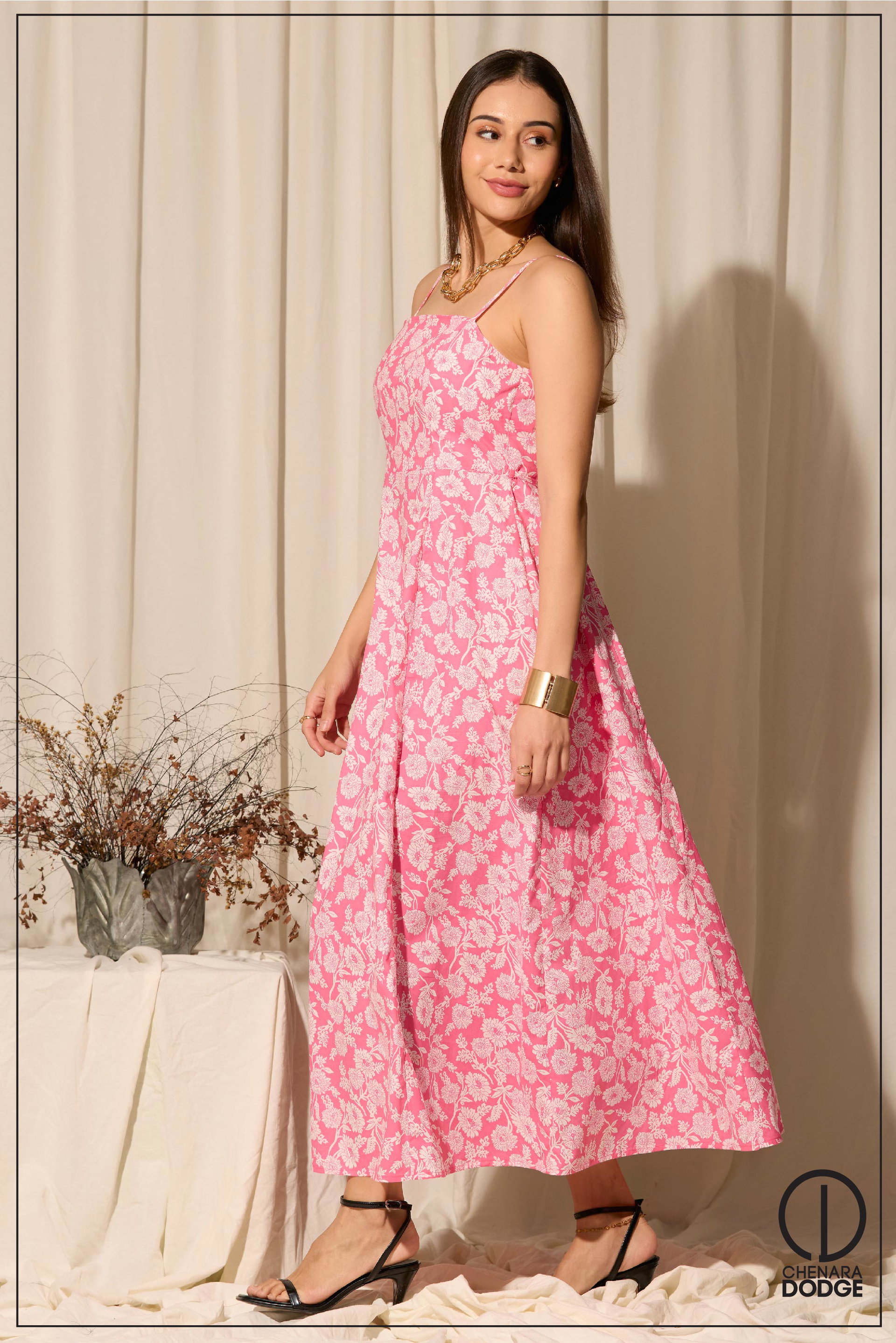 ISSEBELLA SQUARE NECK MAXI DRESS