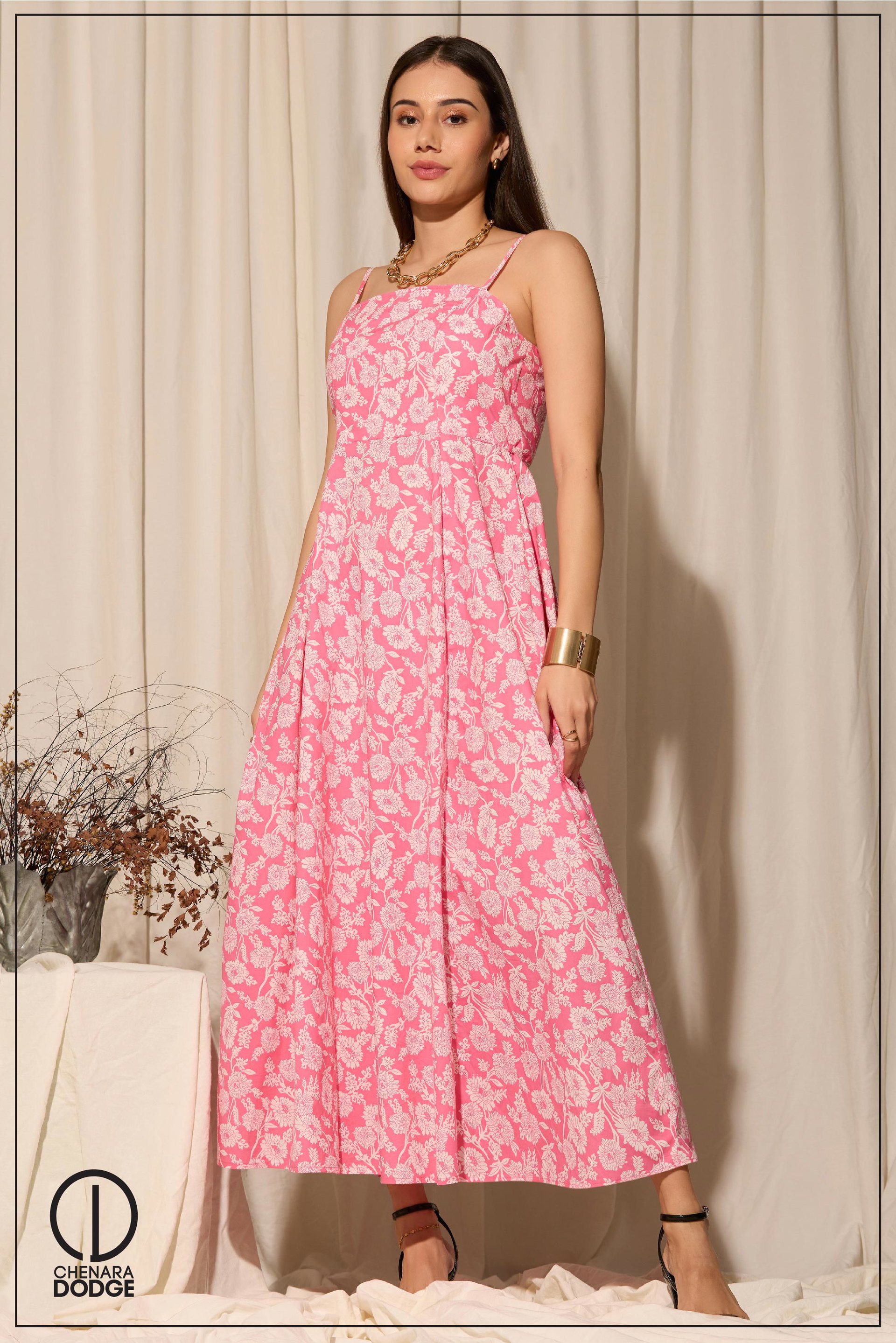 ISSEBELLA SQUARE NECK MAXI DRESS