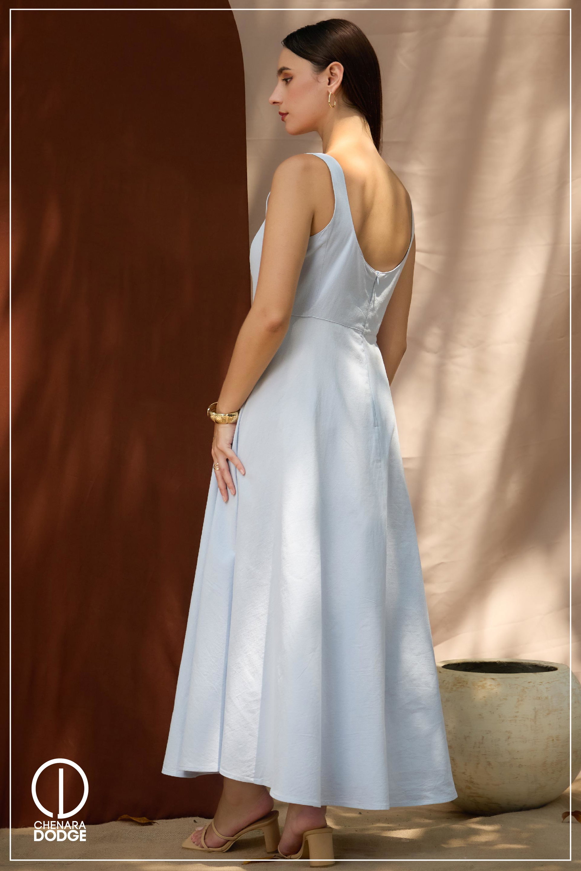 IVY SQUARE NECK MAXI DRESS