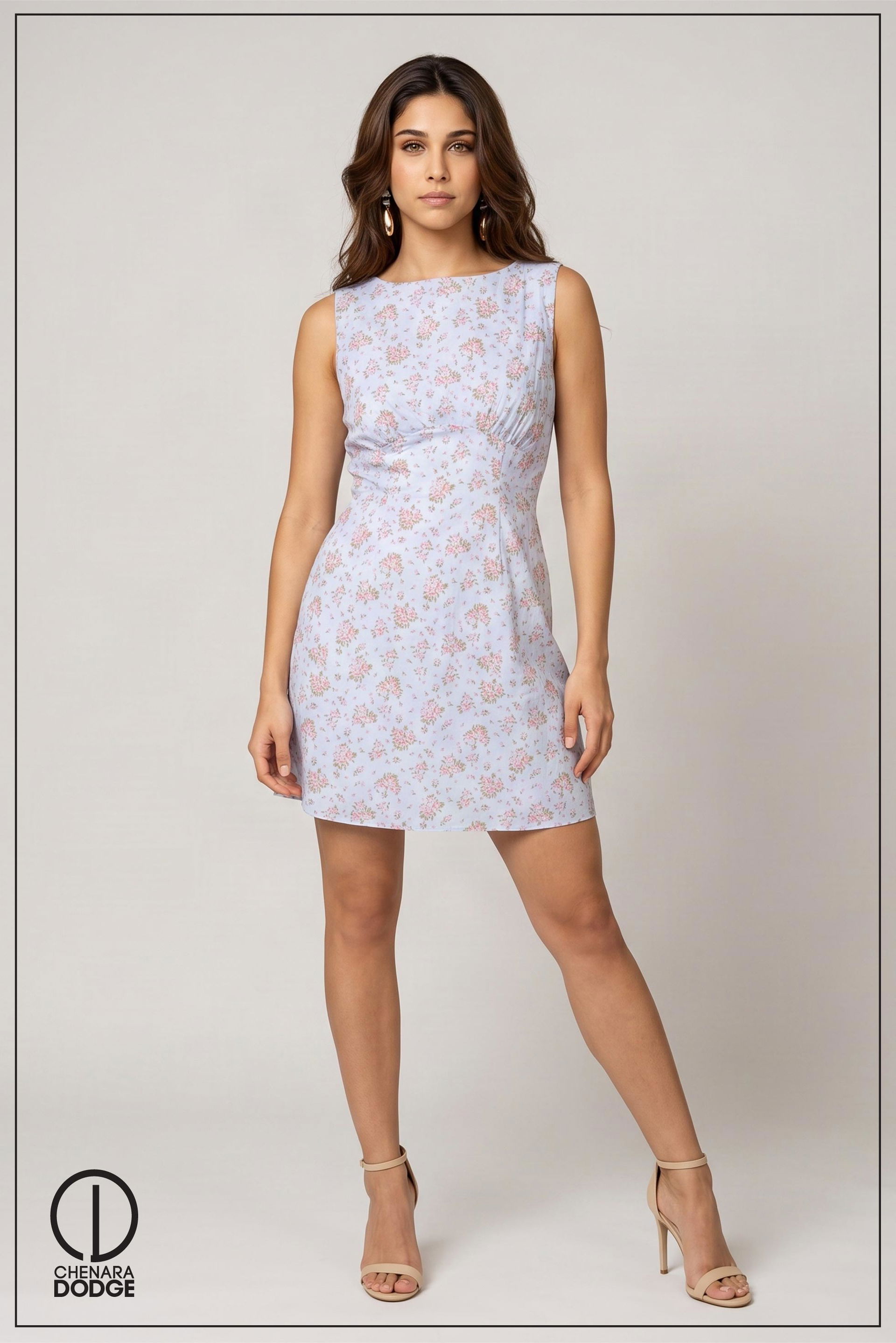 JADE  BOAT NECK MINI DRESS