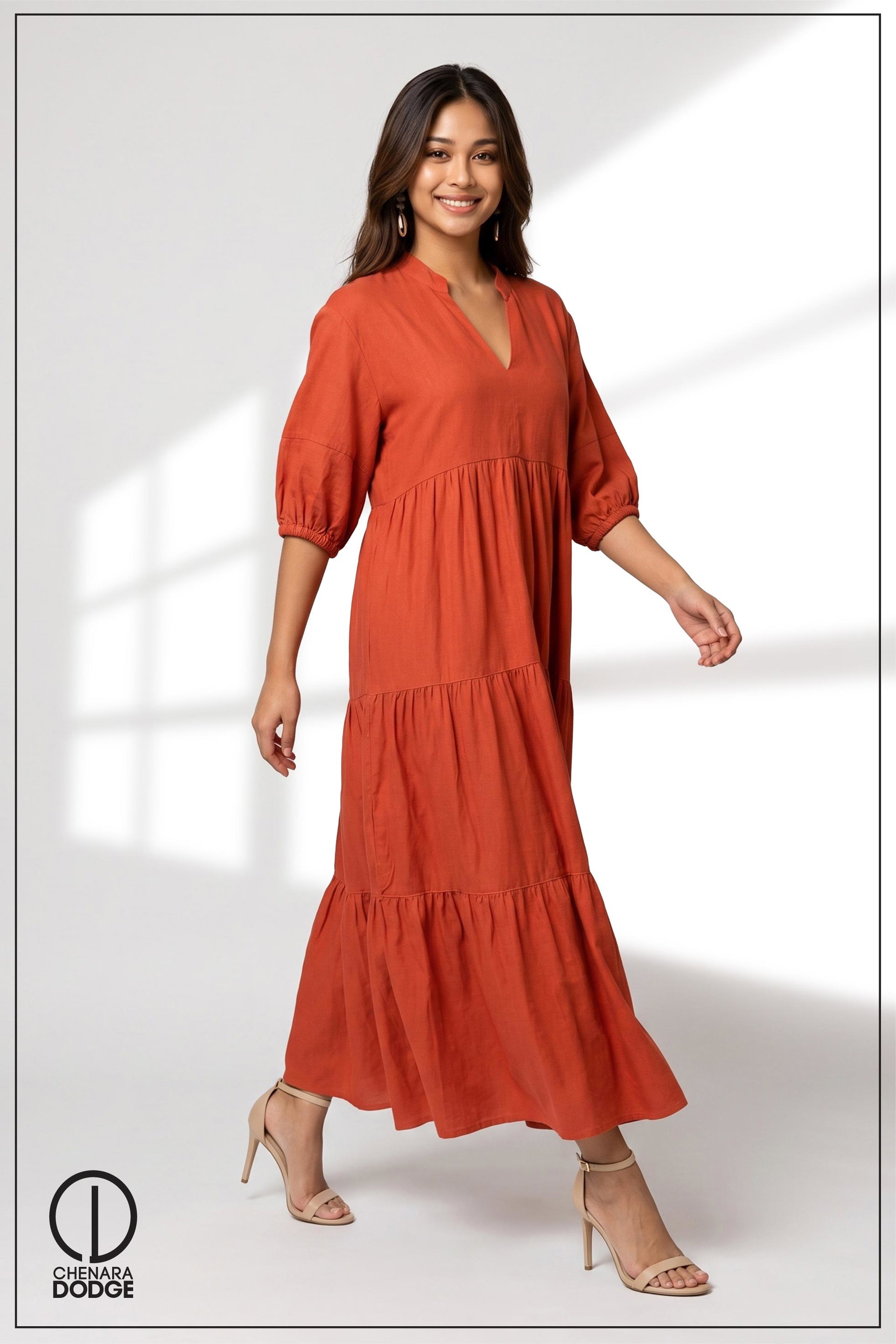 JADE  DETAILED MIDI DRESS
