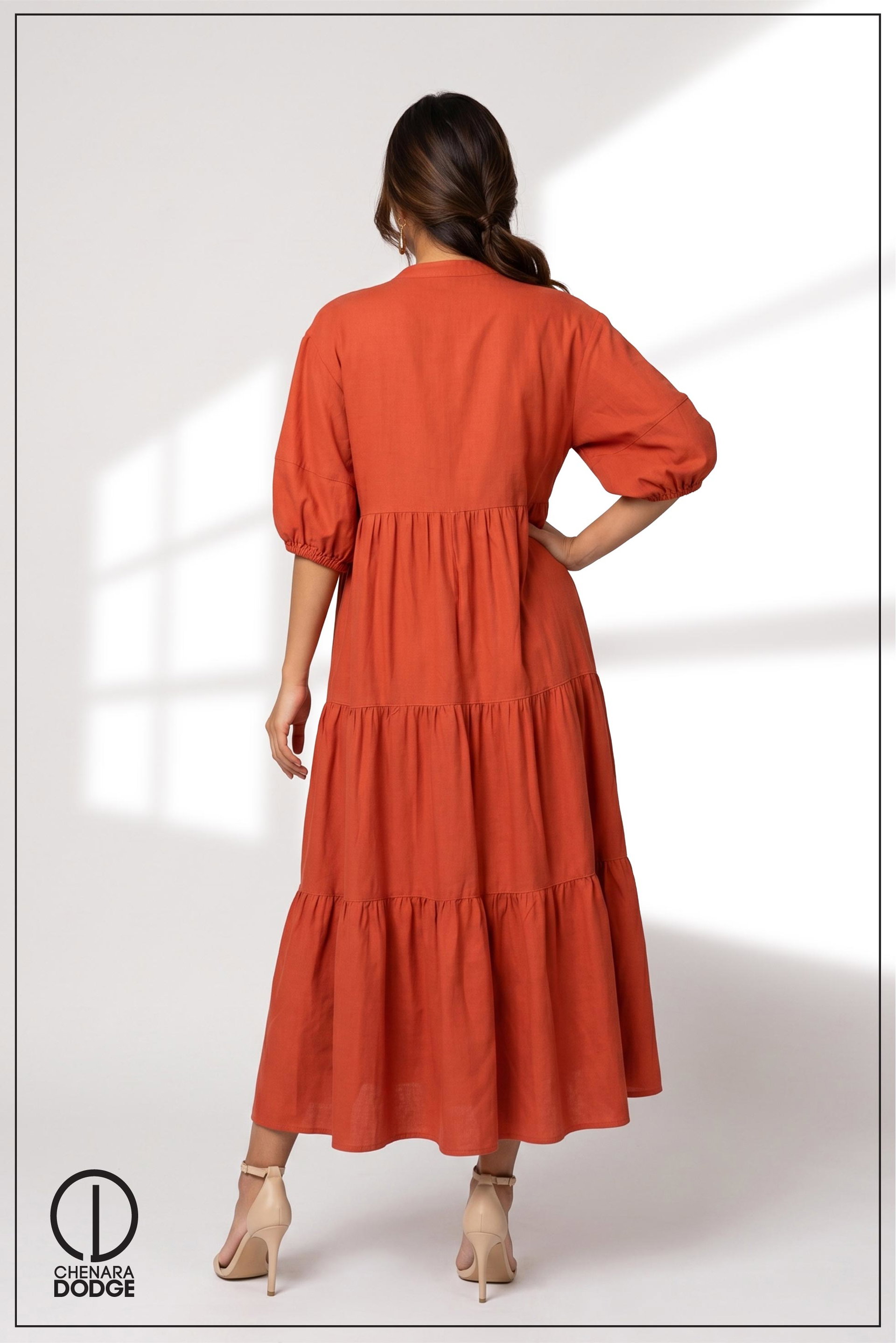 JADE  DETAILED MIDI DRESS