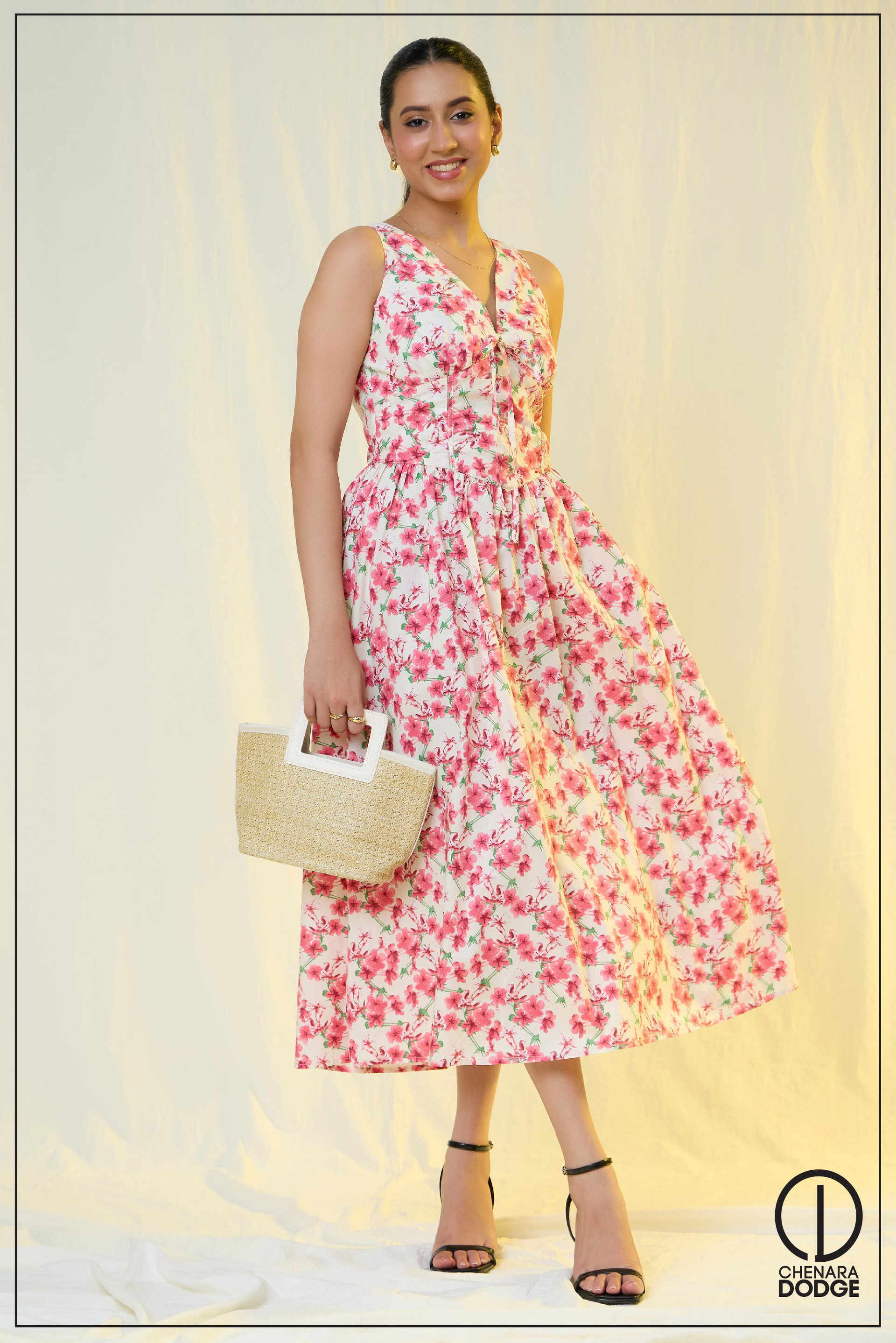 JANE CORSET MIDI DRESS