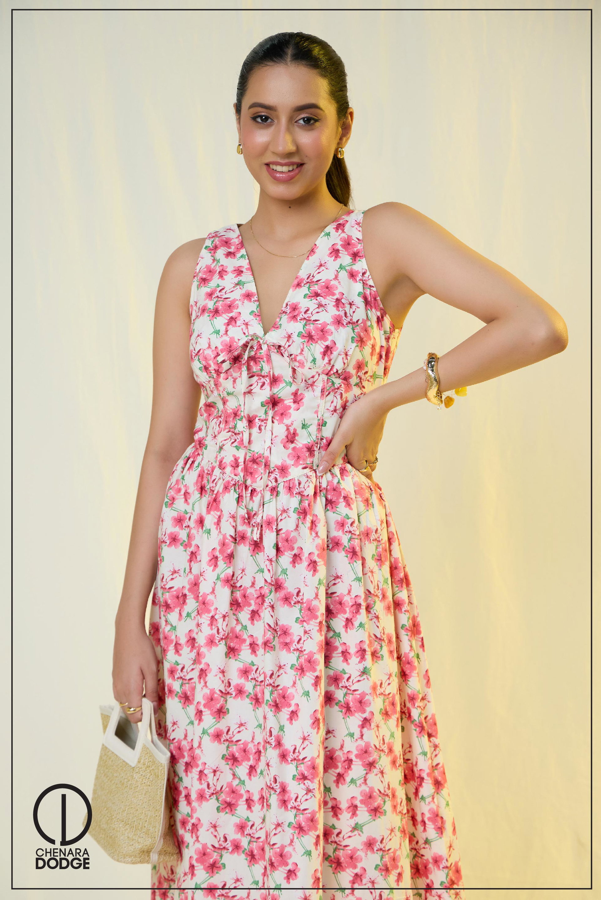 JANE CORSET MIDI DRESS