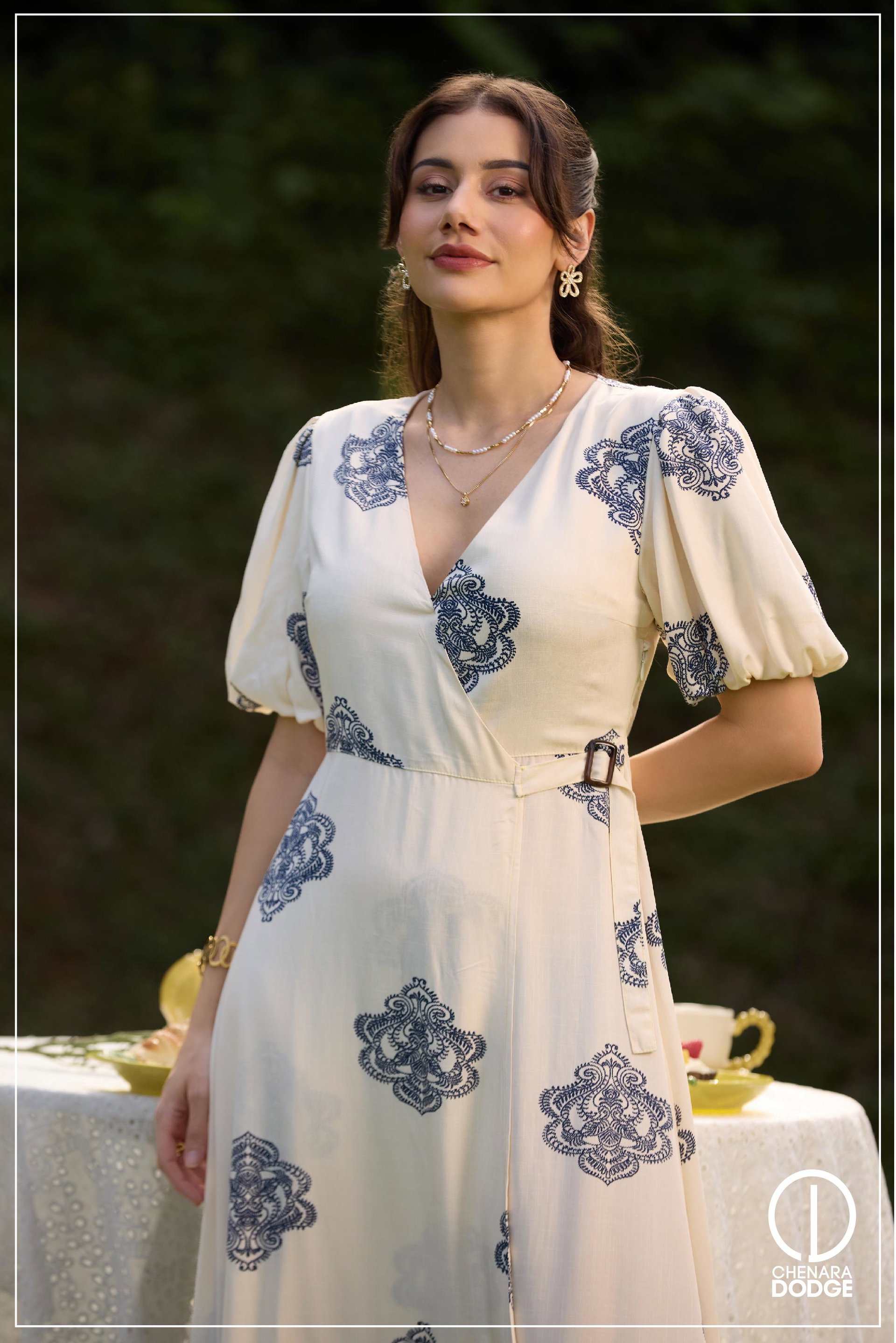 JANET PUFF SLEEVE MAXI DRESS
