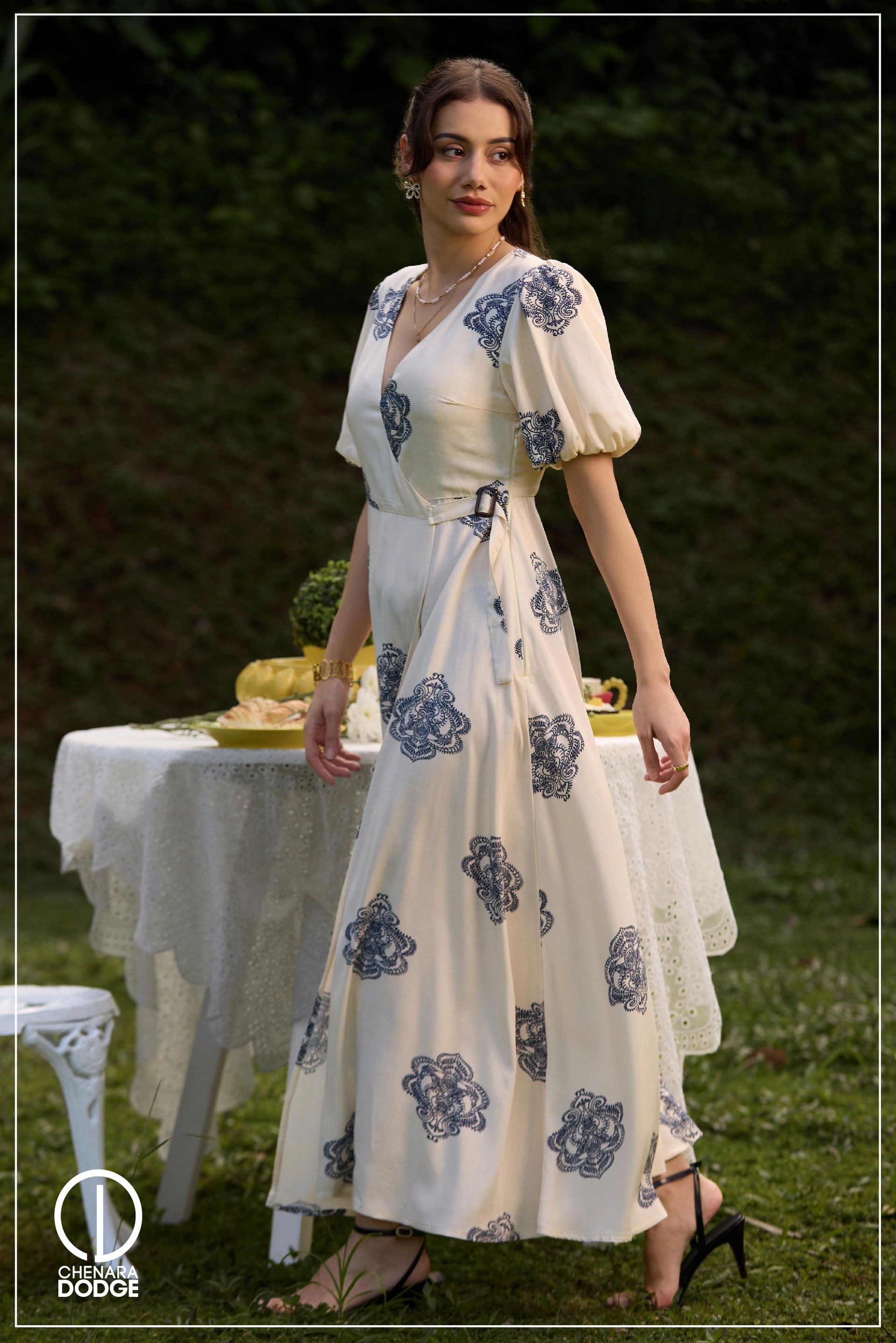 JANET PUFF SLEEVE MAXI DRESS