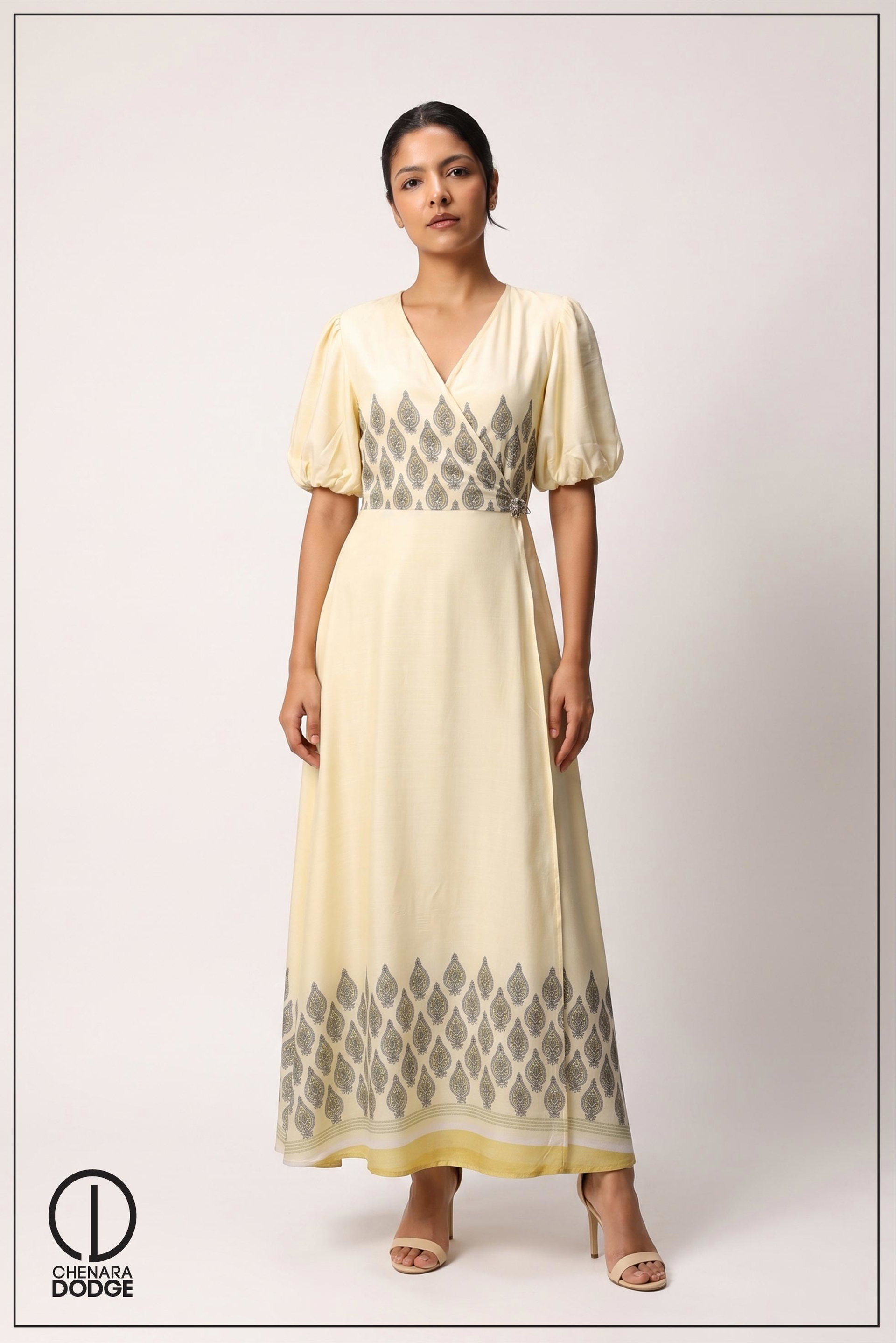JANET PUFF SLEEVE MAXI DRESS