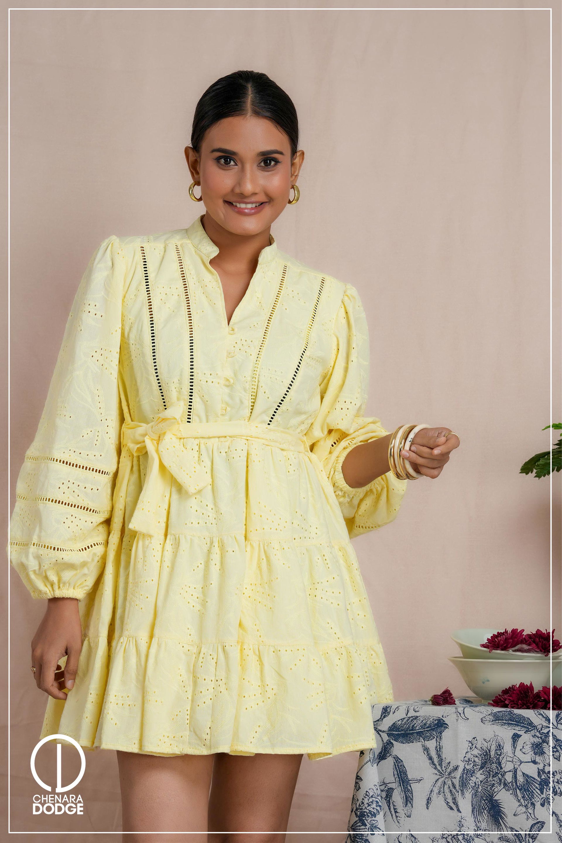 JENNIE LONG SLEEVE MINI DRESS