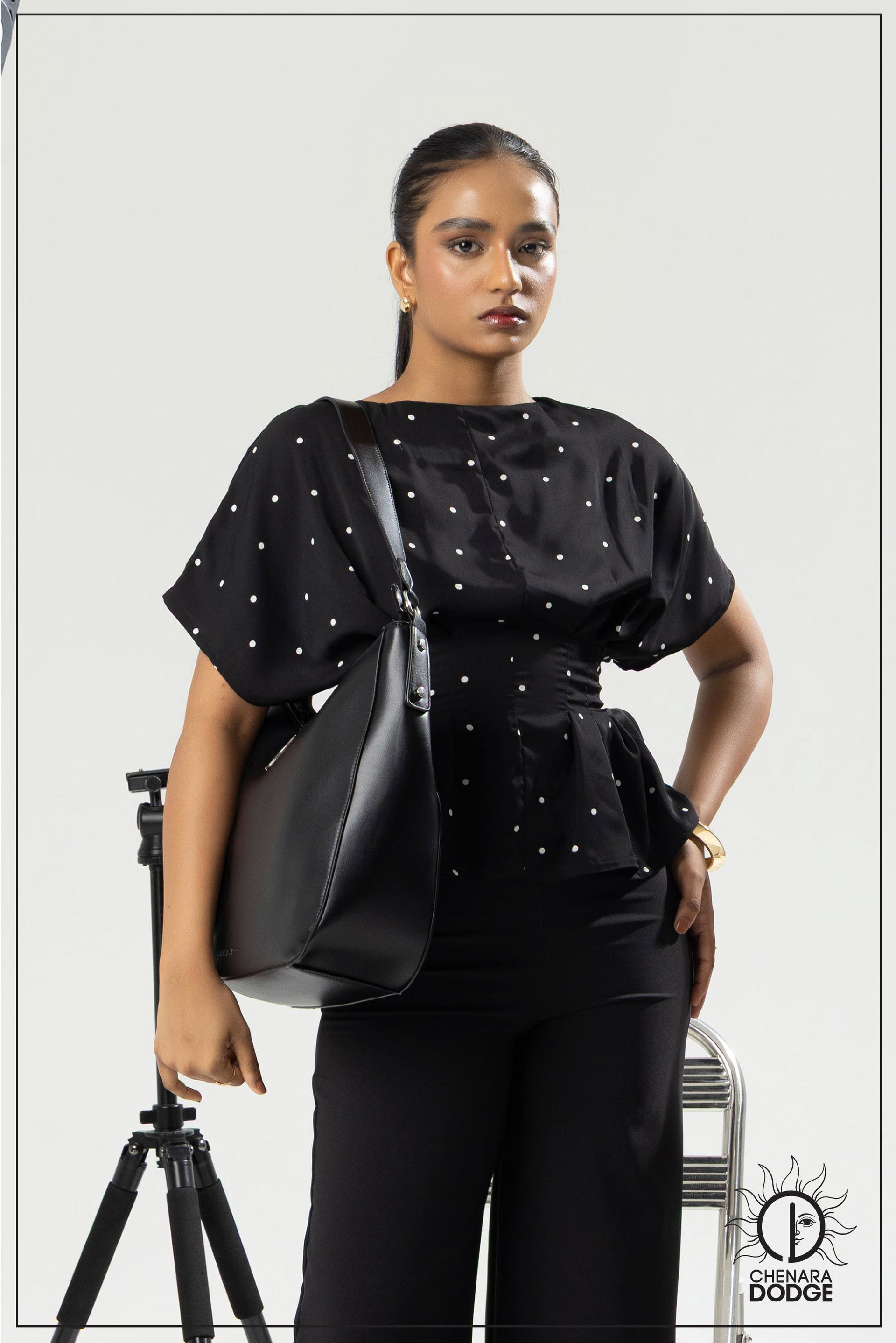 JENNY PLEATED CROPPED TOP