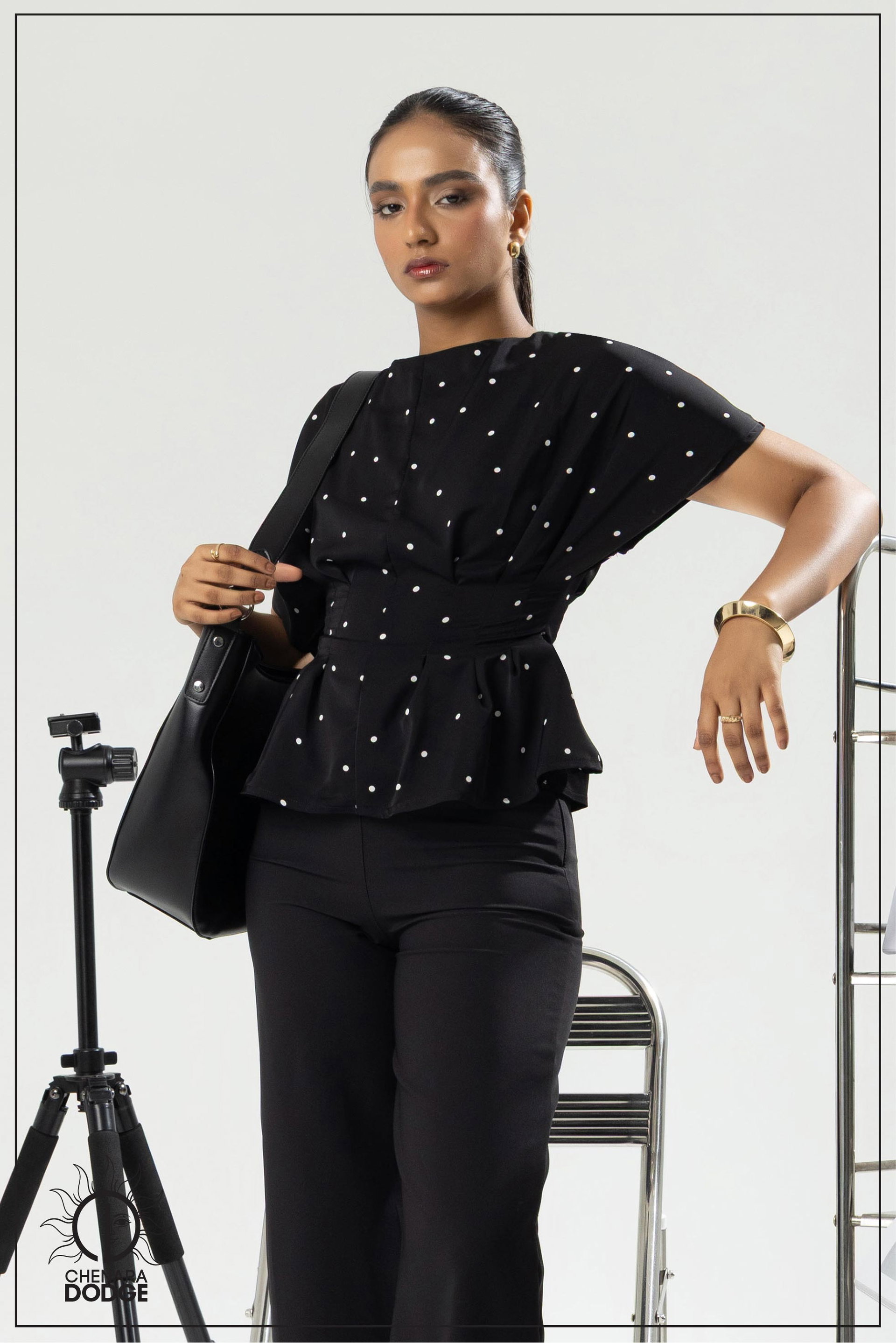 JENNY PLEATED CROPPED TOP