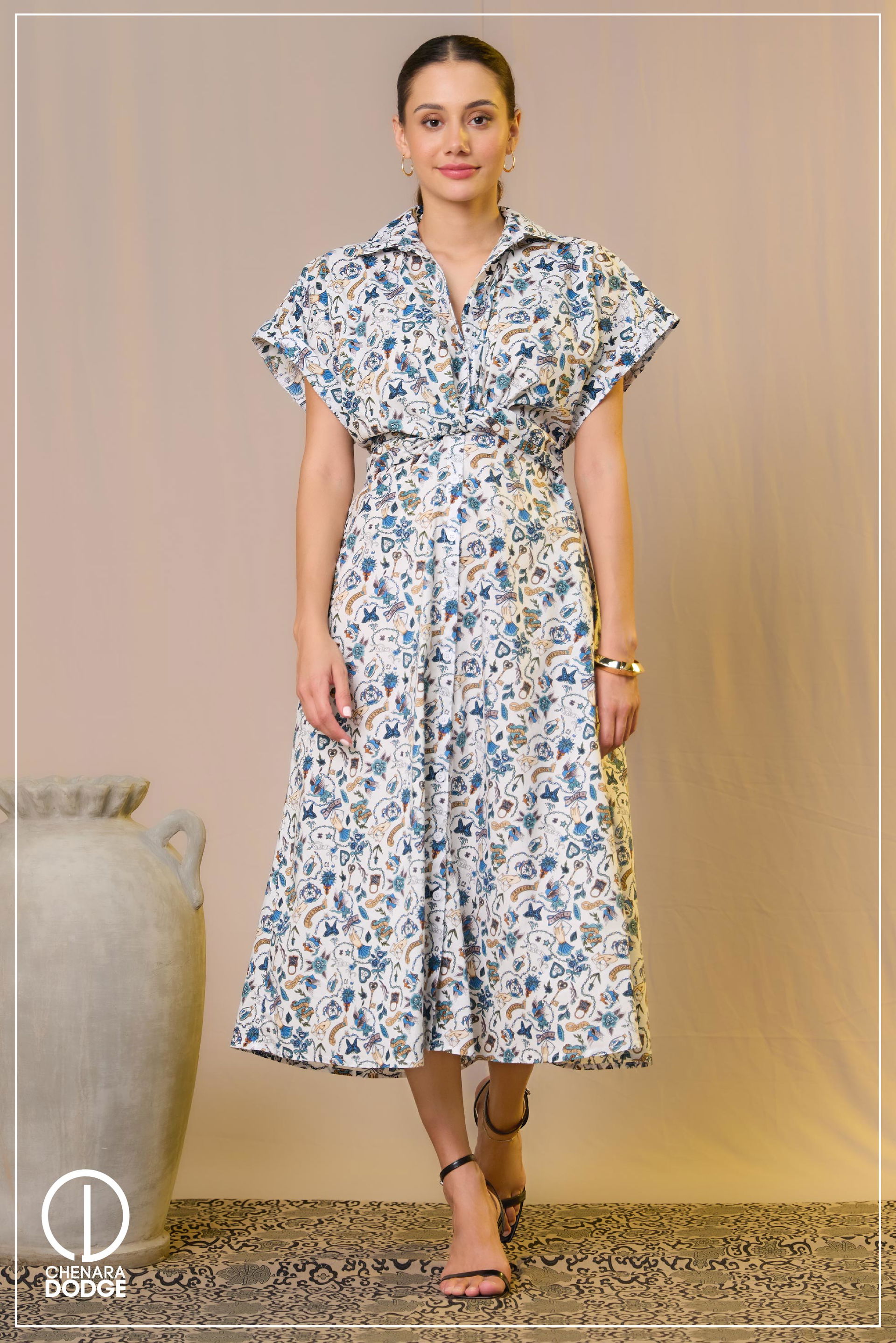 White & Blue (Print)