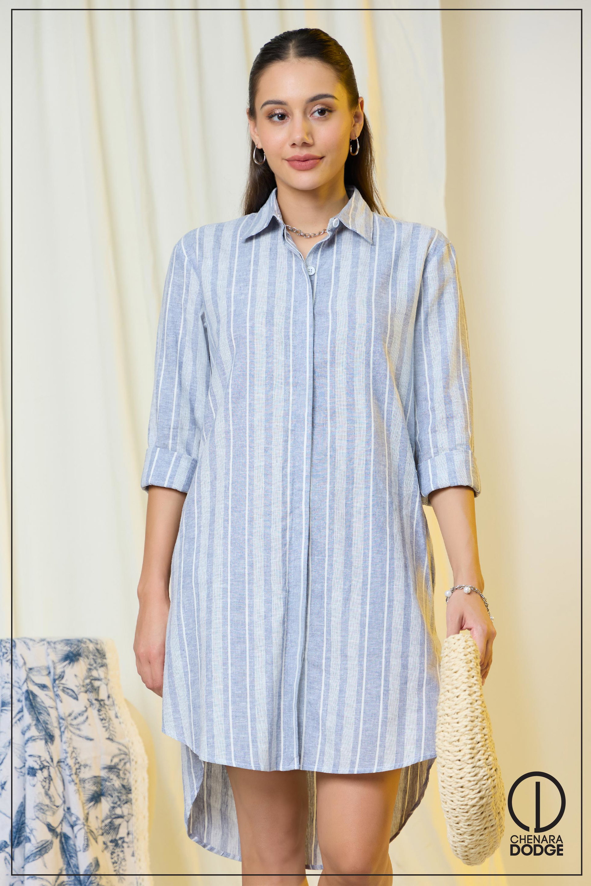 JOVIE PRINTED HIGH LOW LONG TOP