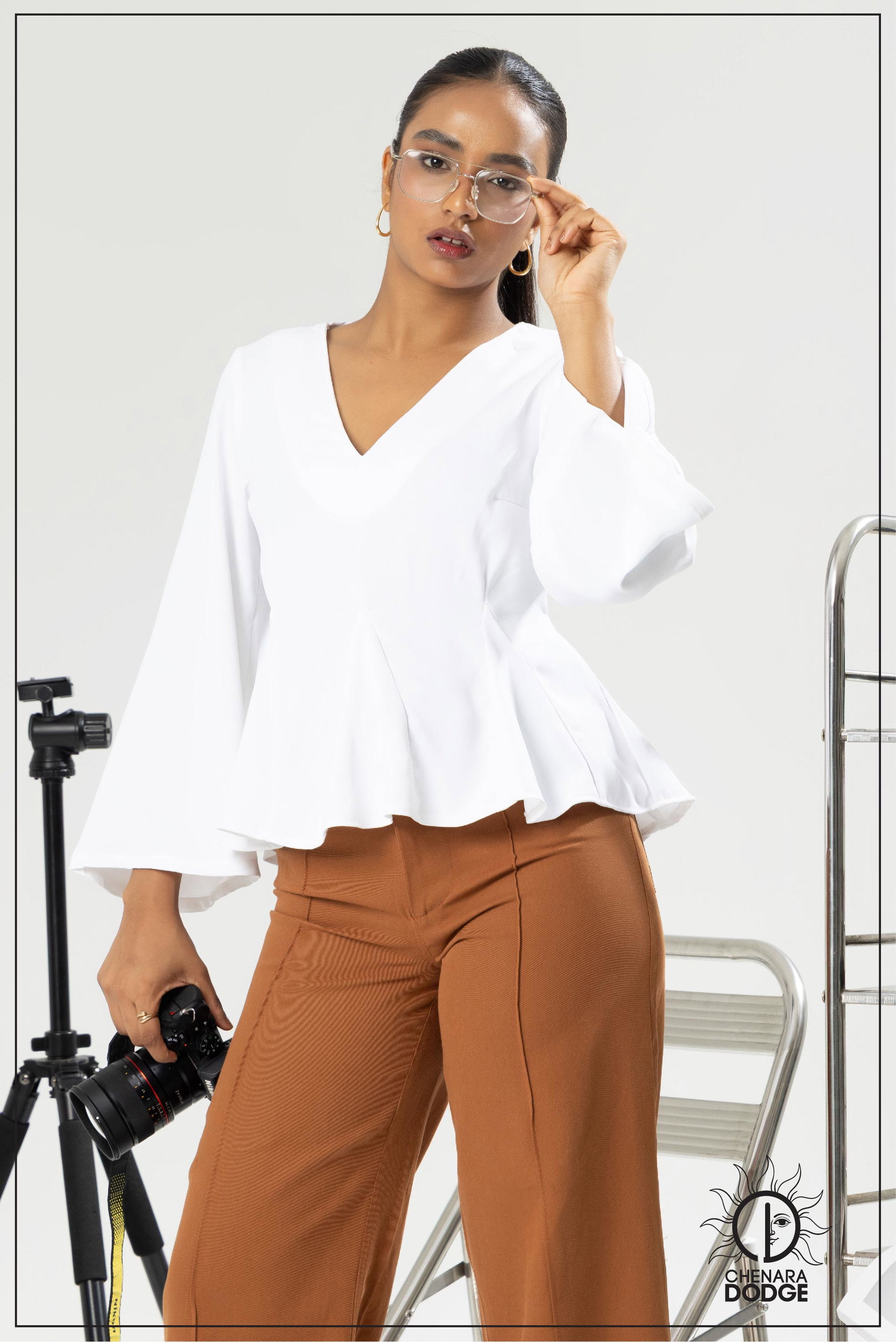 JULIA LONG SLEEVE OFFICE WEAR TOP 