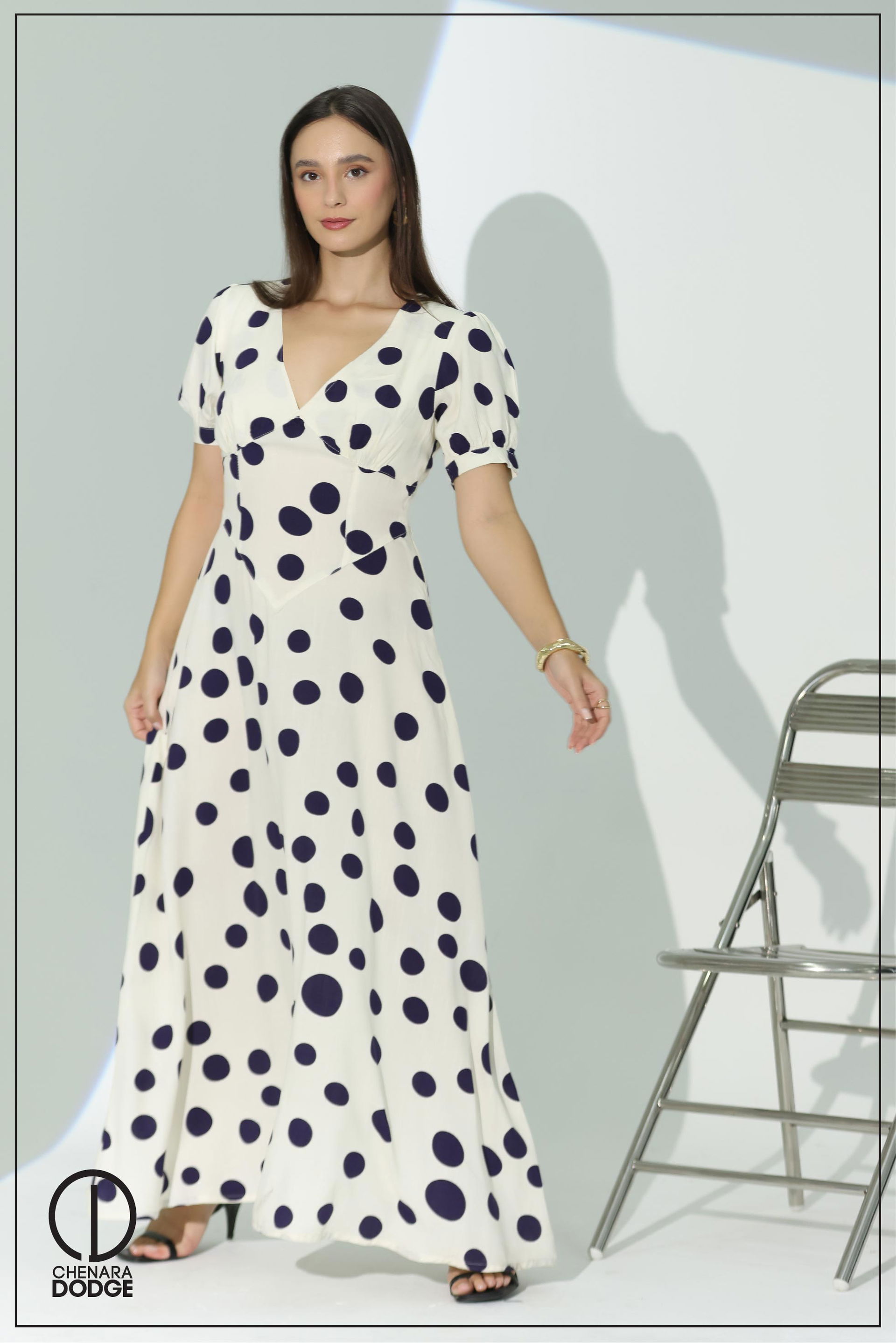 KALITA V-NECK MAXI DRESS