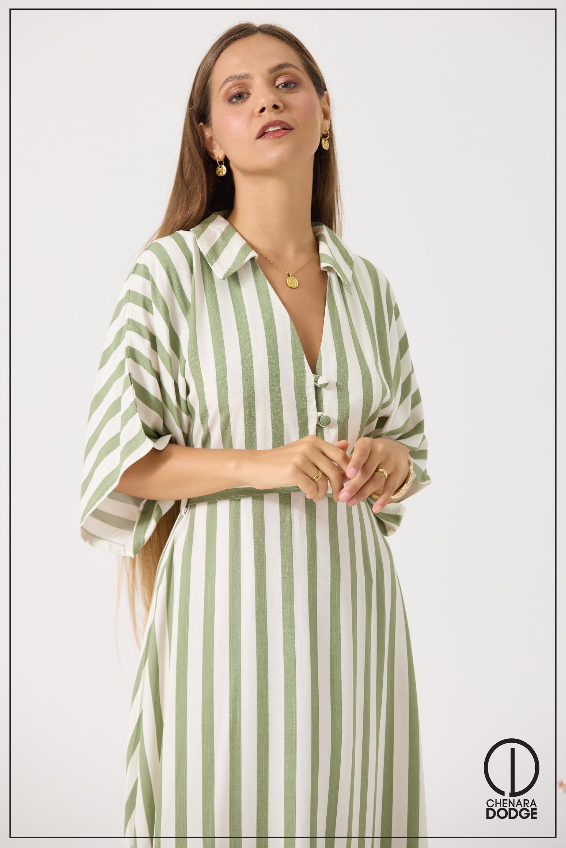 KATHERINE SHORT SLEEVED MAXI DRESS