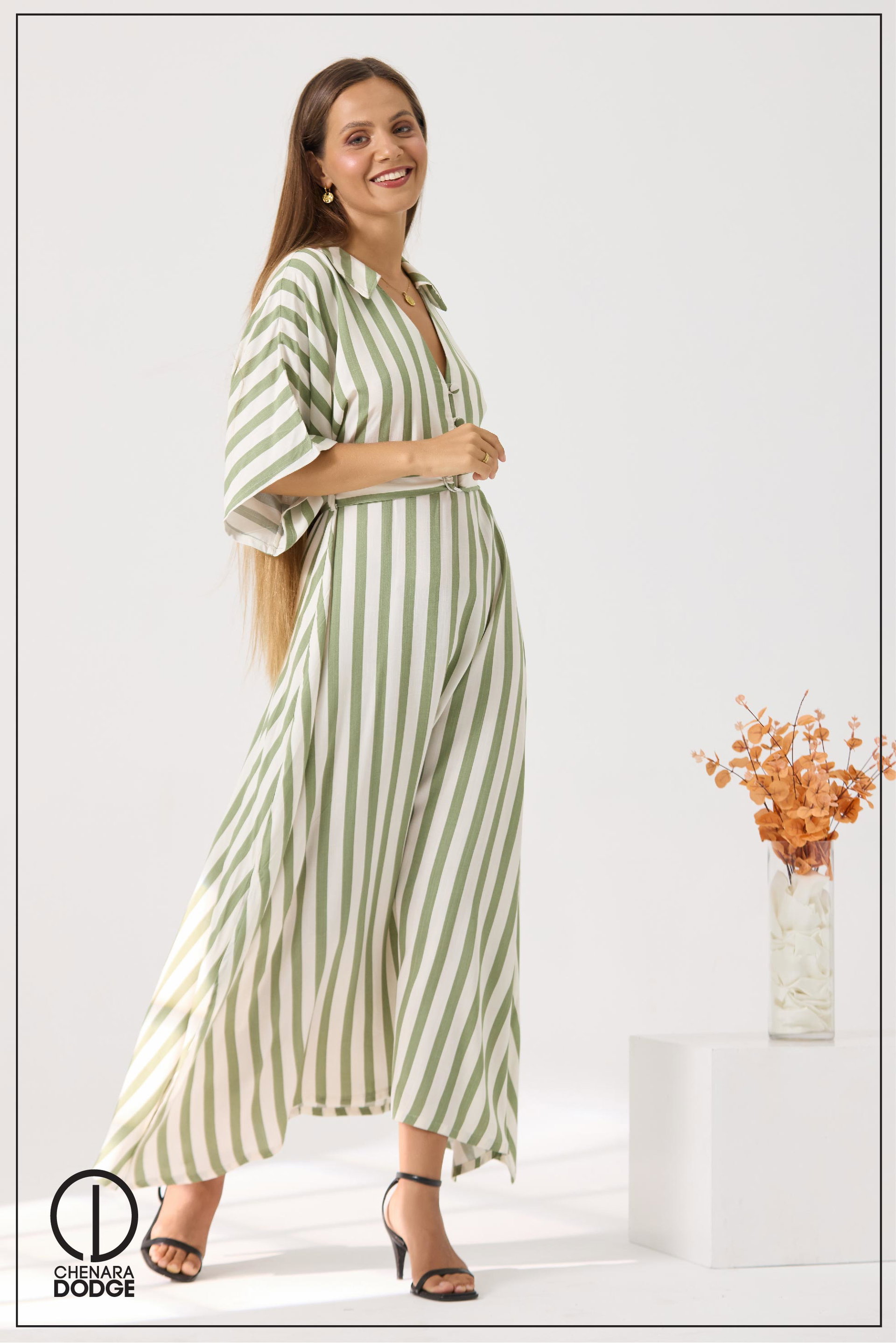 KATHERINE SHORT SLEEVED MAXI DRESS