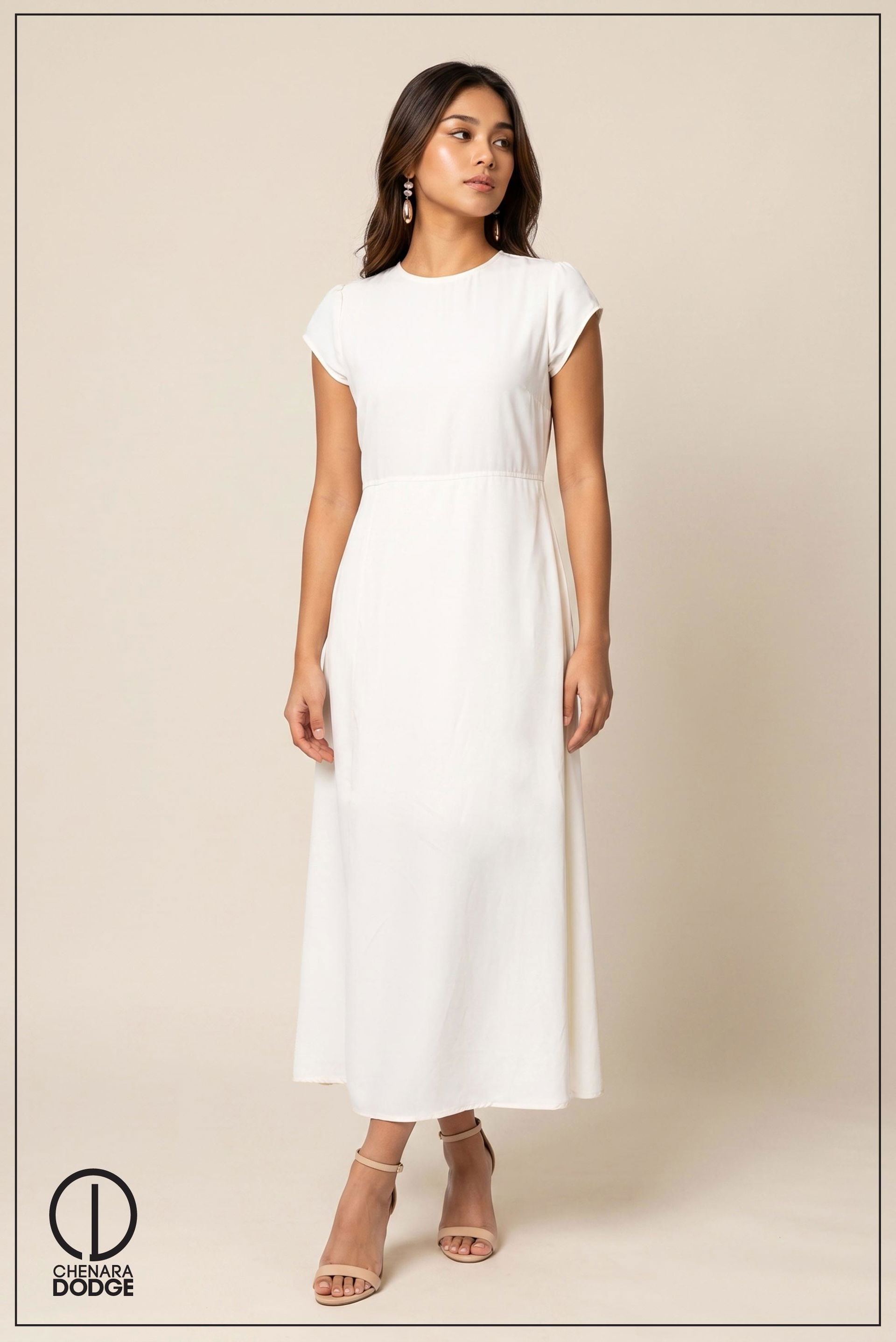 KAYLIE ROUND NECK MAXI DRESS