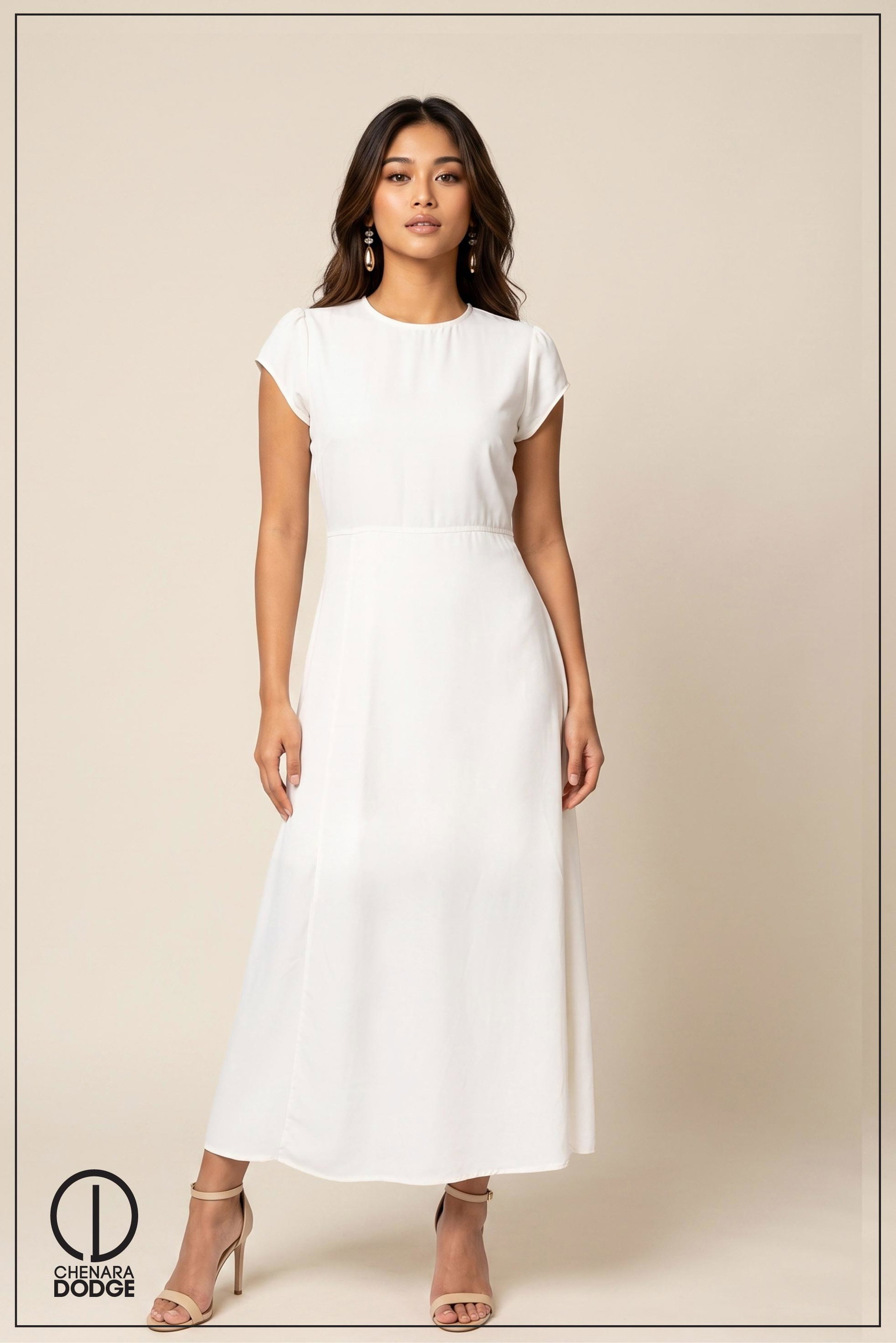 KAYLIE ROUND NECK MAXI DRESS