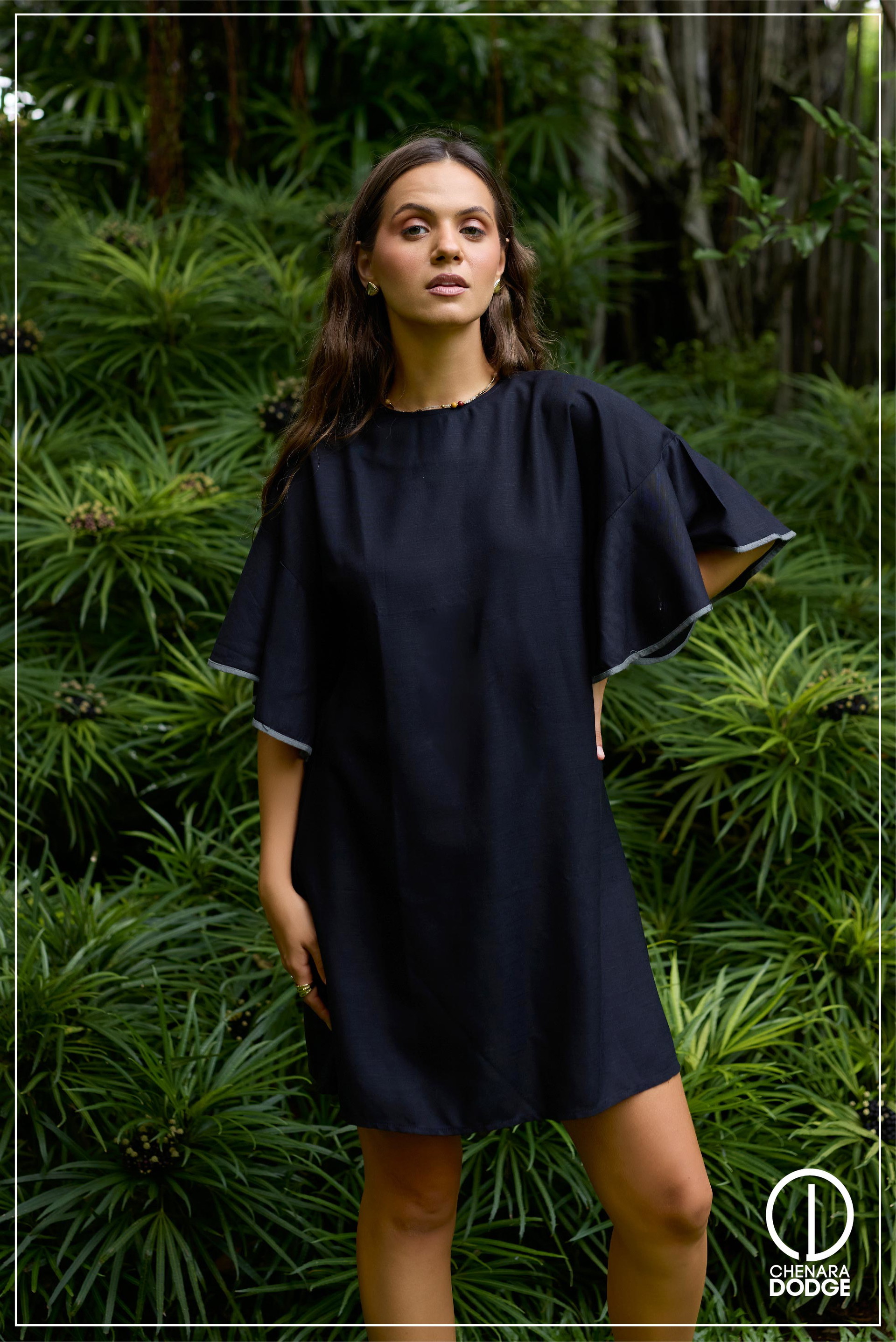 KENDALL FLARED SLEEVE MINI DRESS