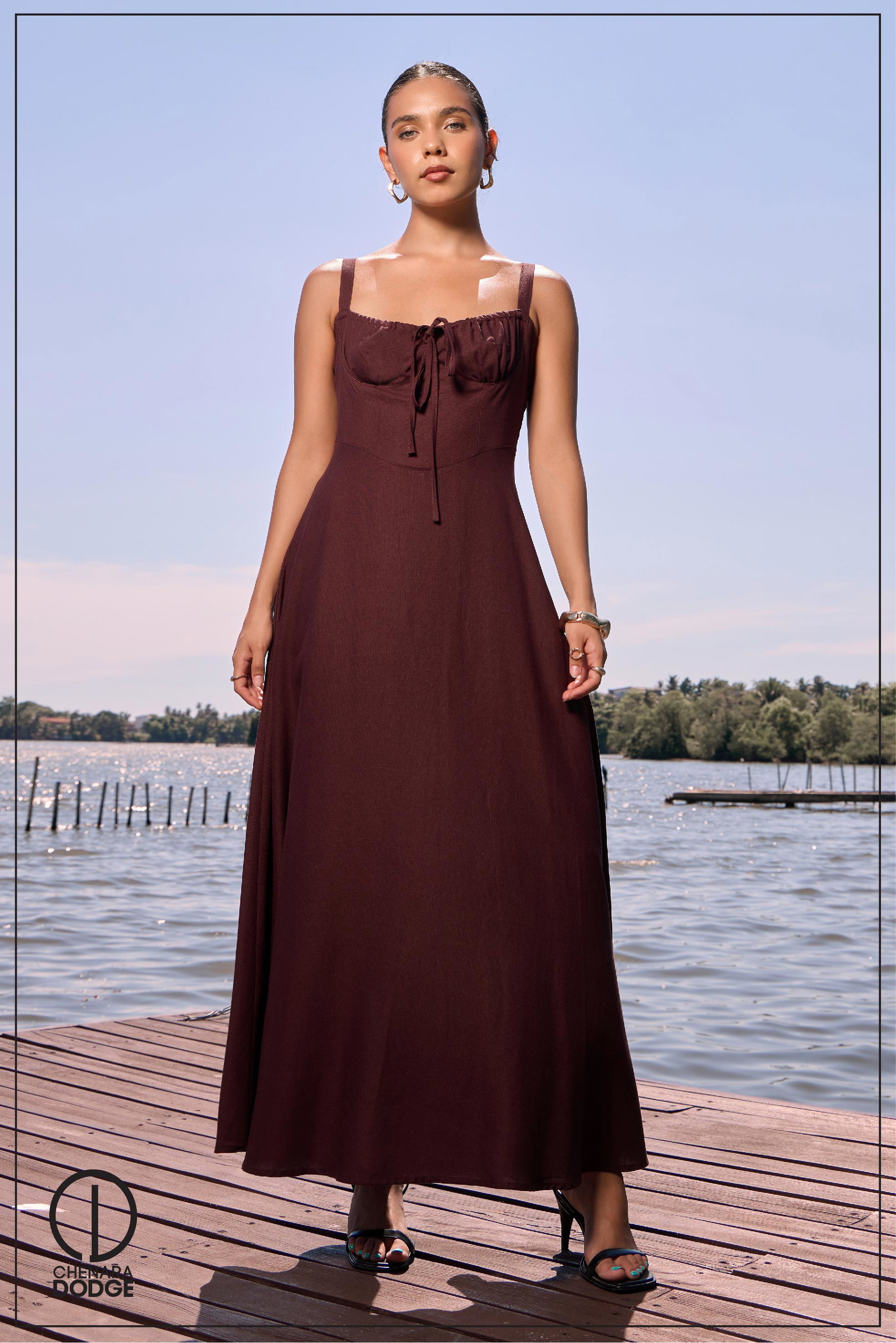 KIARA STRAPPED MAXI DRESS