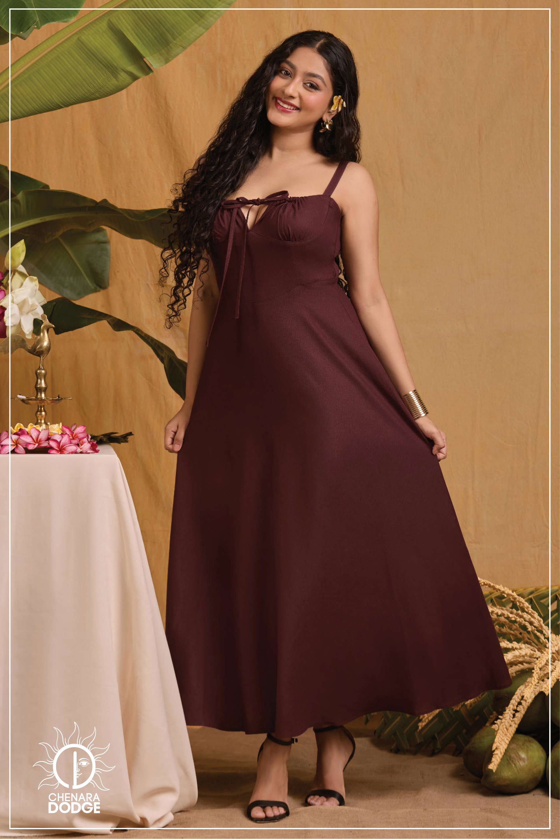 KIARA STRAPPED MAXI DRESS