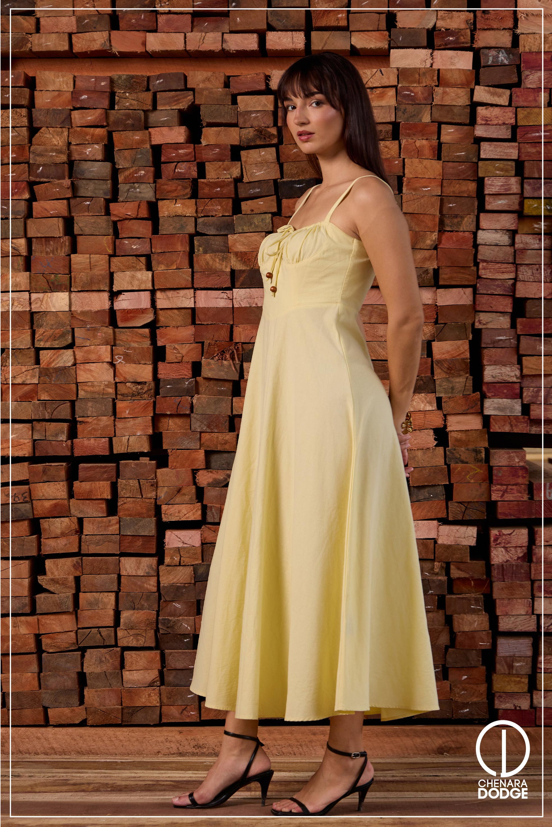KIARA STRAPPED MIDI DRESS