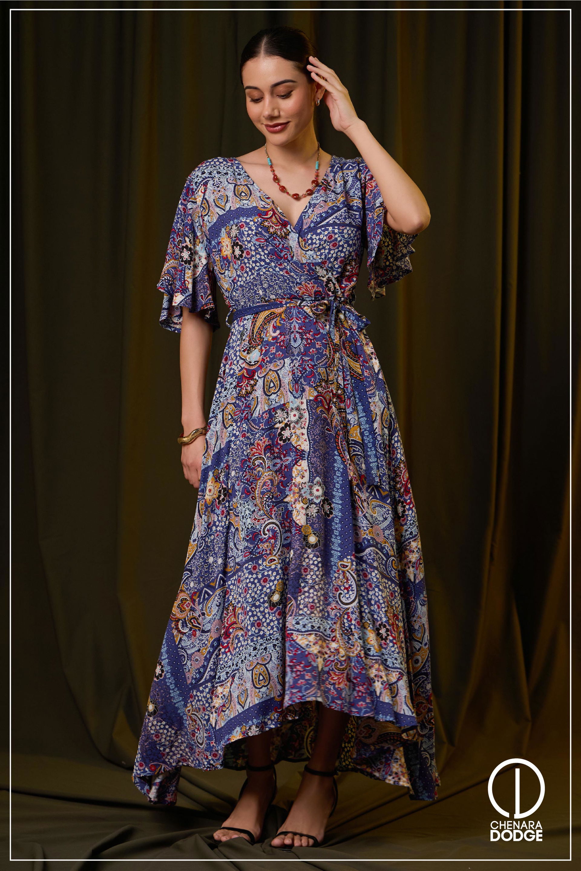 KIARA TIEUP DETAILED MAXI DRESS