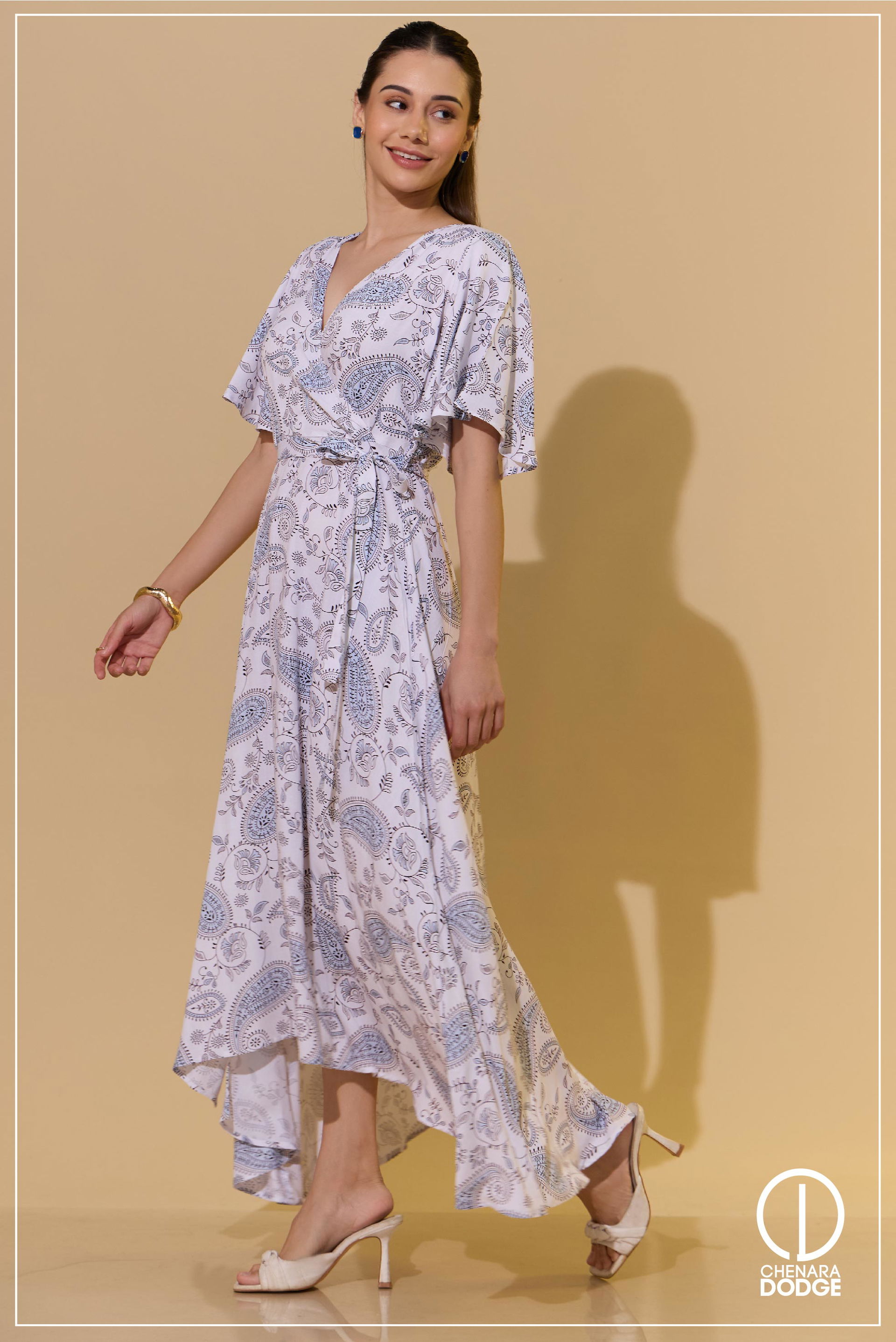 KIARA TIEUP DETAILED MAXI DRESS