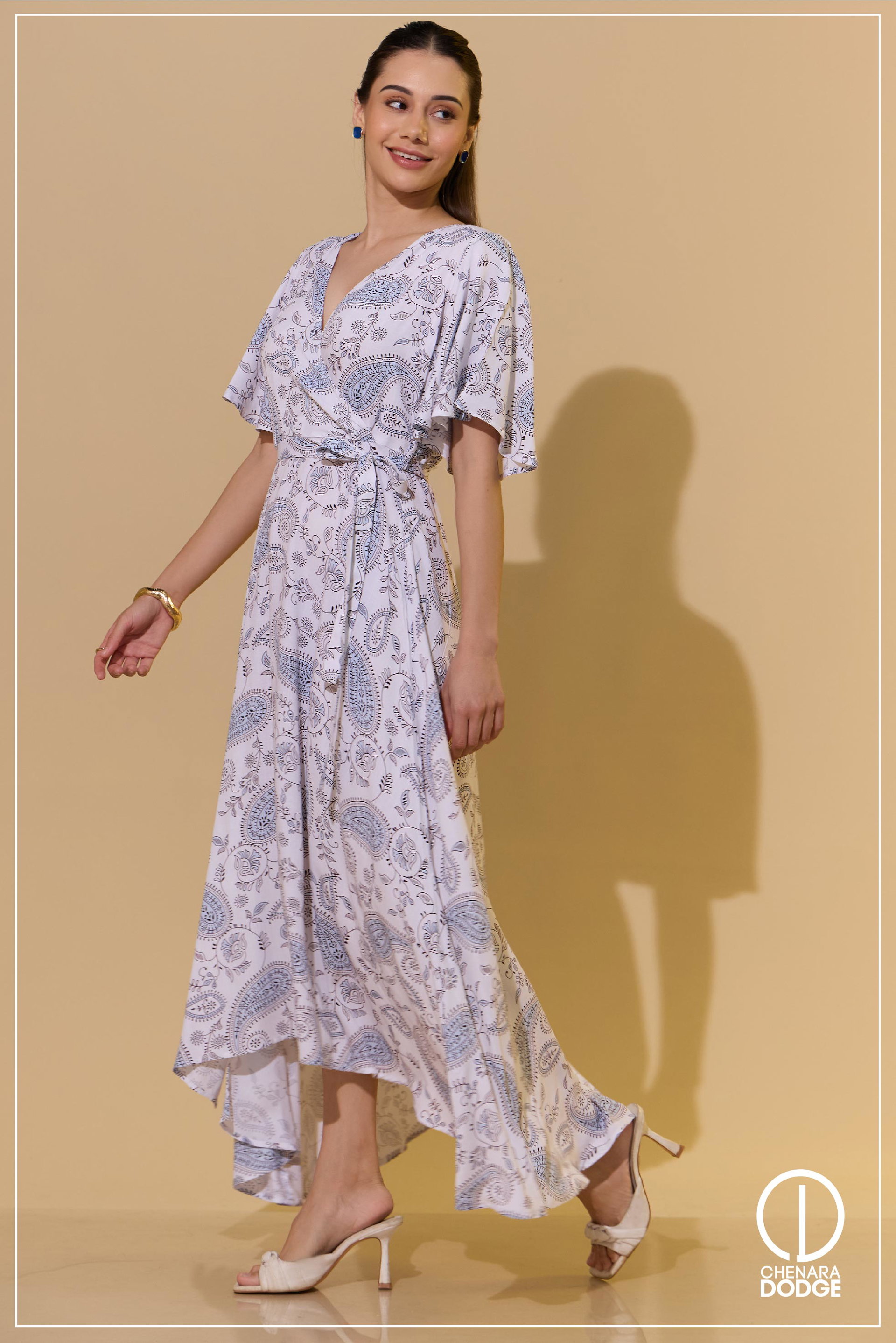 KIARA TIEUP DETAILED MAXI DRESS