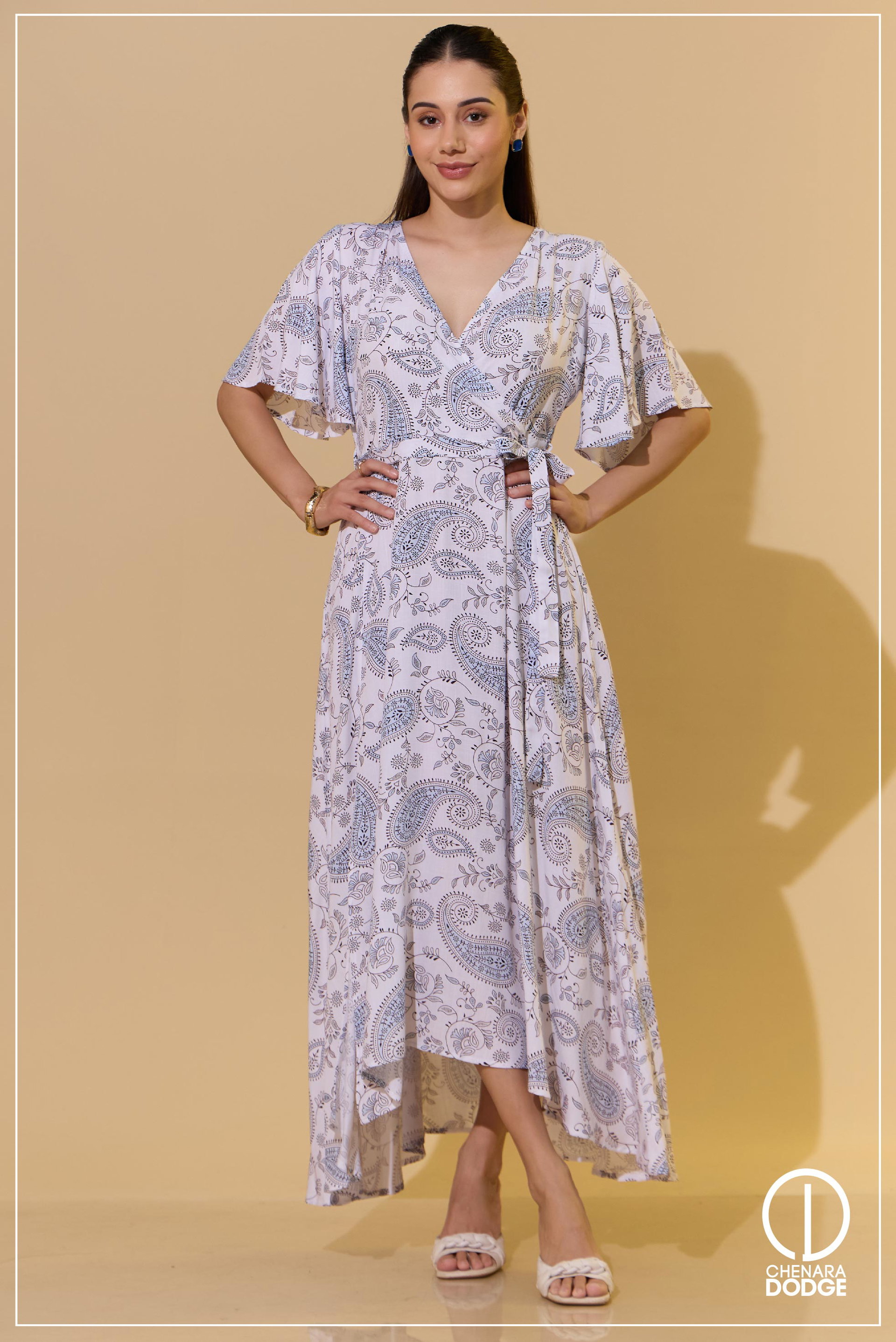 KIARA TIEUP DETAILED MAXI DRESS