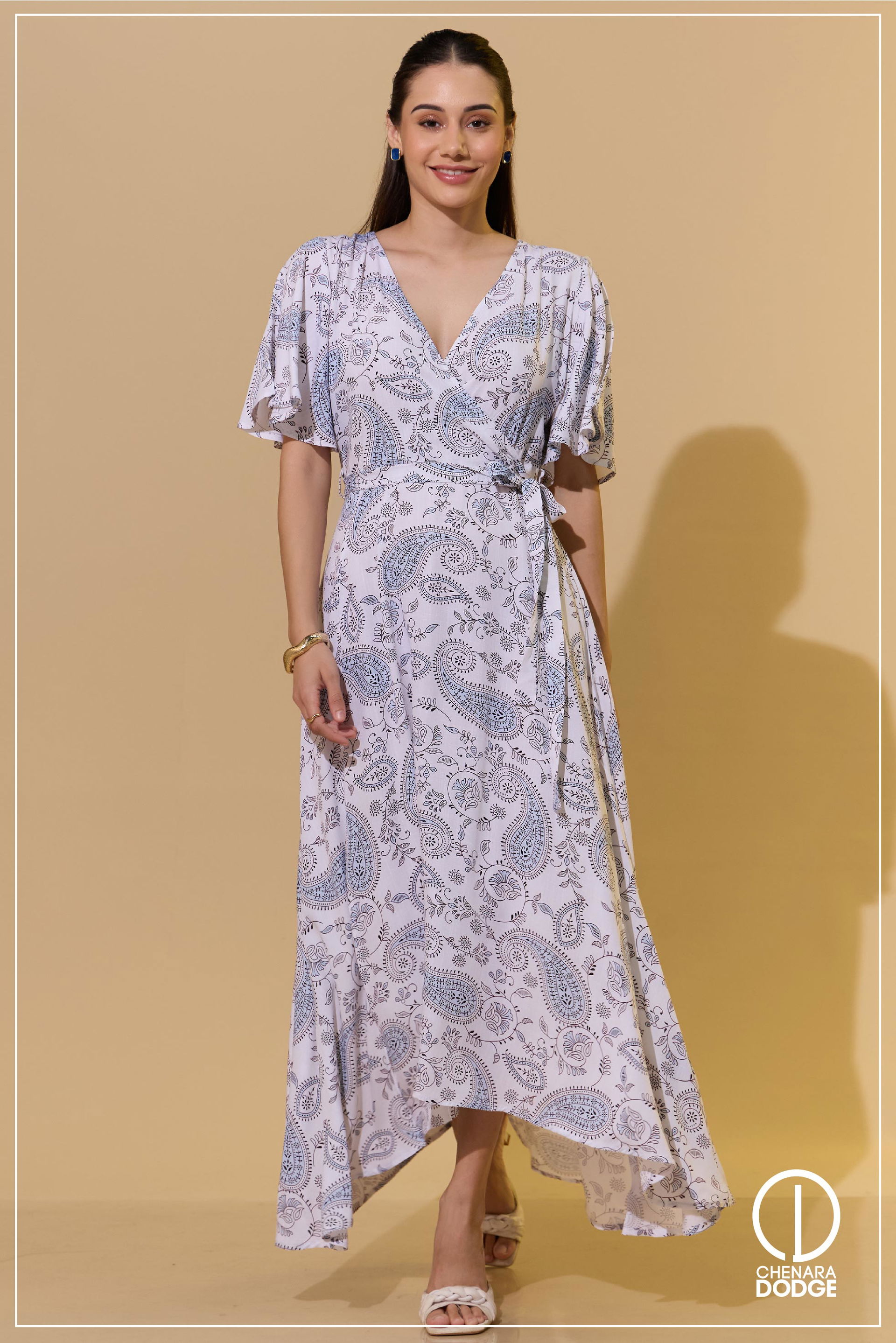 KIARA TIEUP DETAILED MAXI DRESS