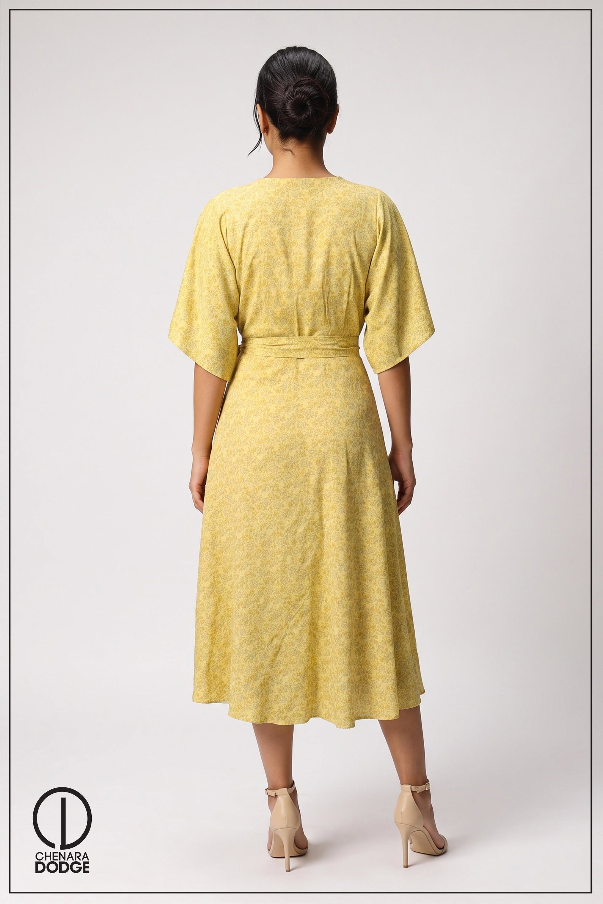 KIM WRAP AROUND MIDI DRESS