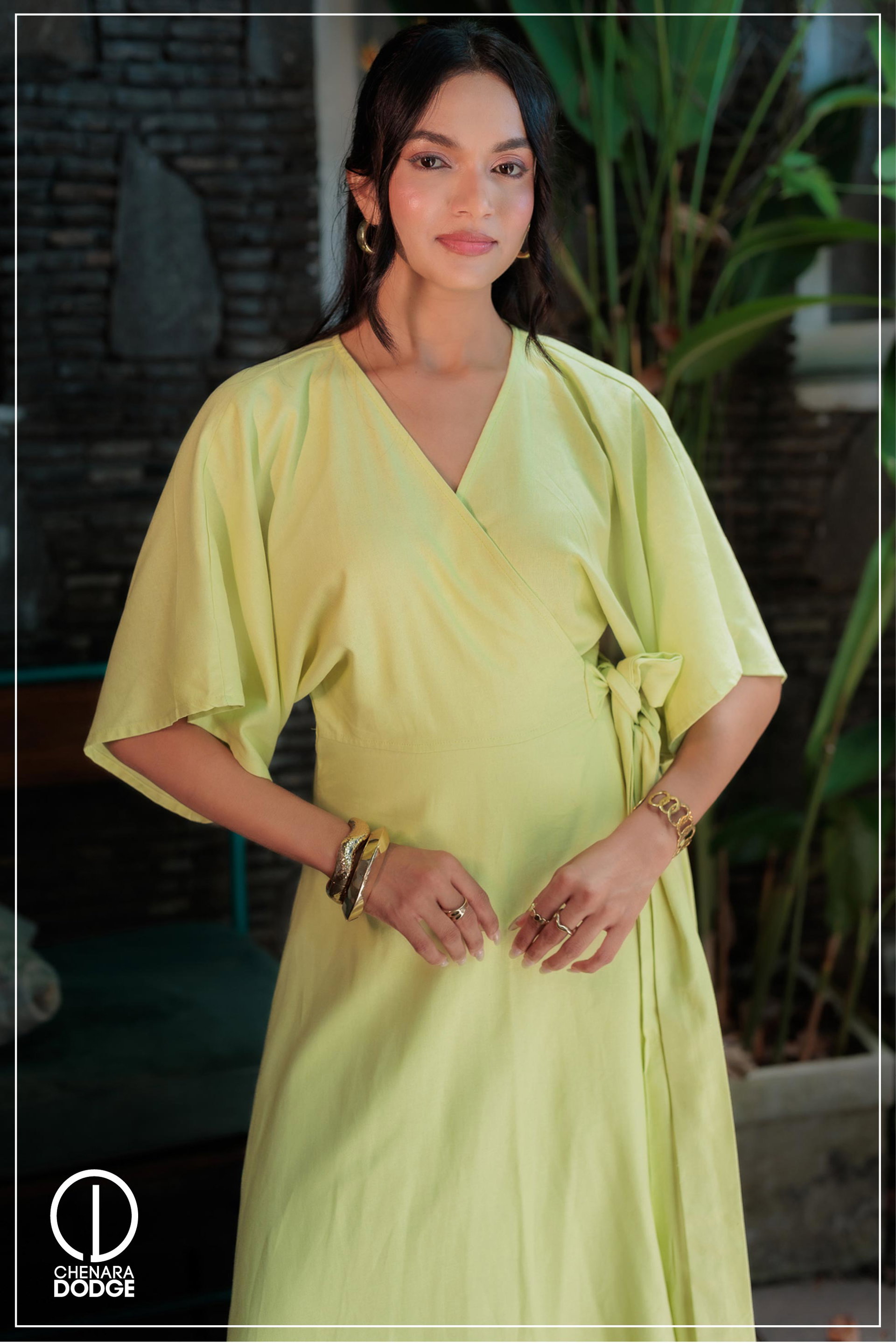 KIM WRAP AROUND MIDI DRESS