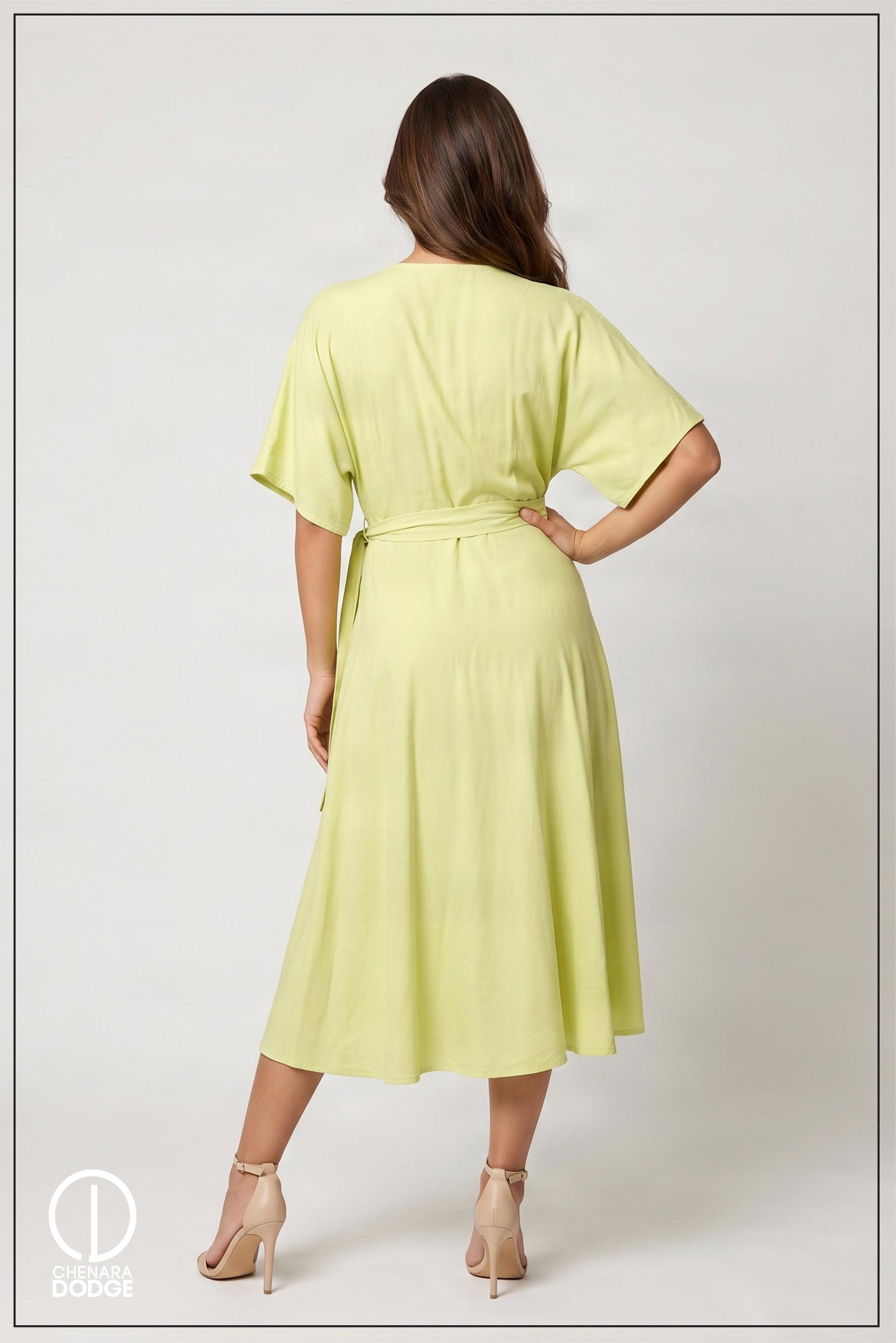 KIM WRAP AROUND MIDI DRESS