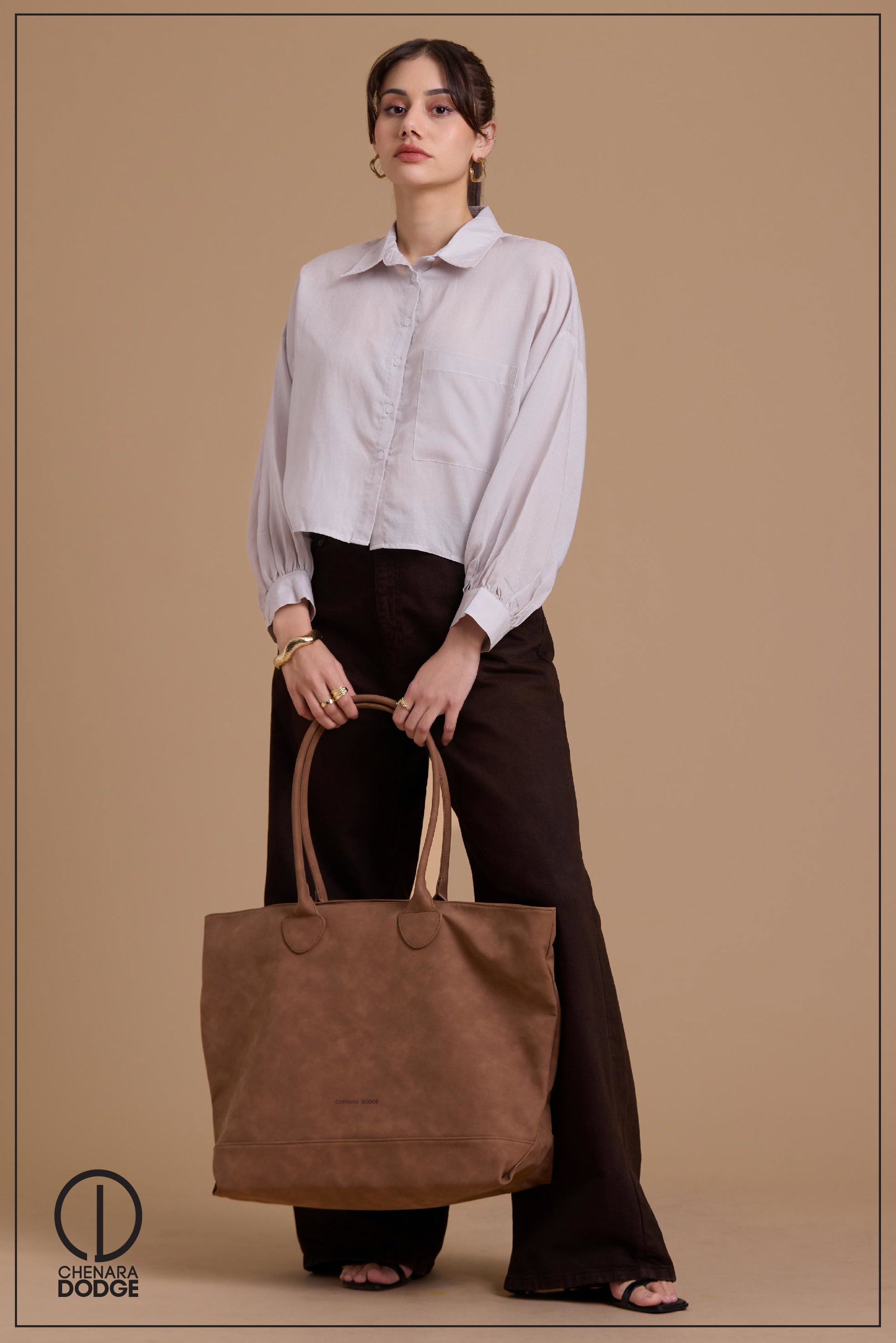 KIRA EMB BUTTON DOWN SHIRT