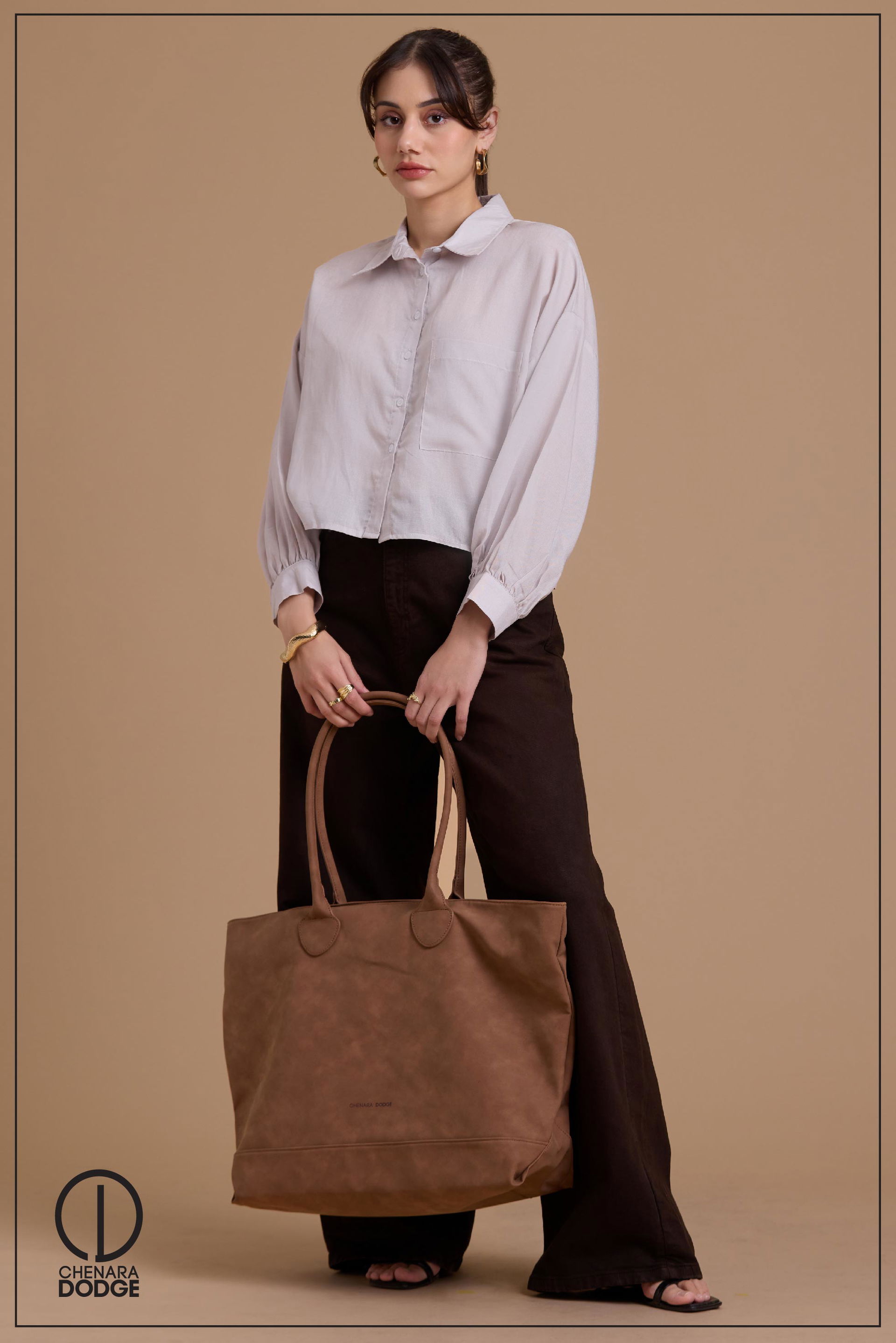 KIRA EMB BUTTON DOWN SHIRT