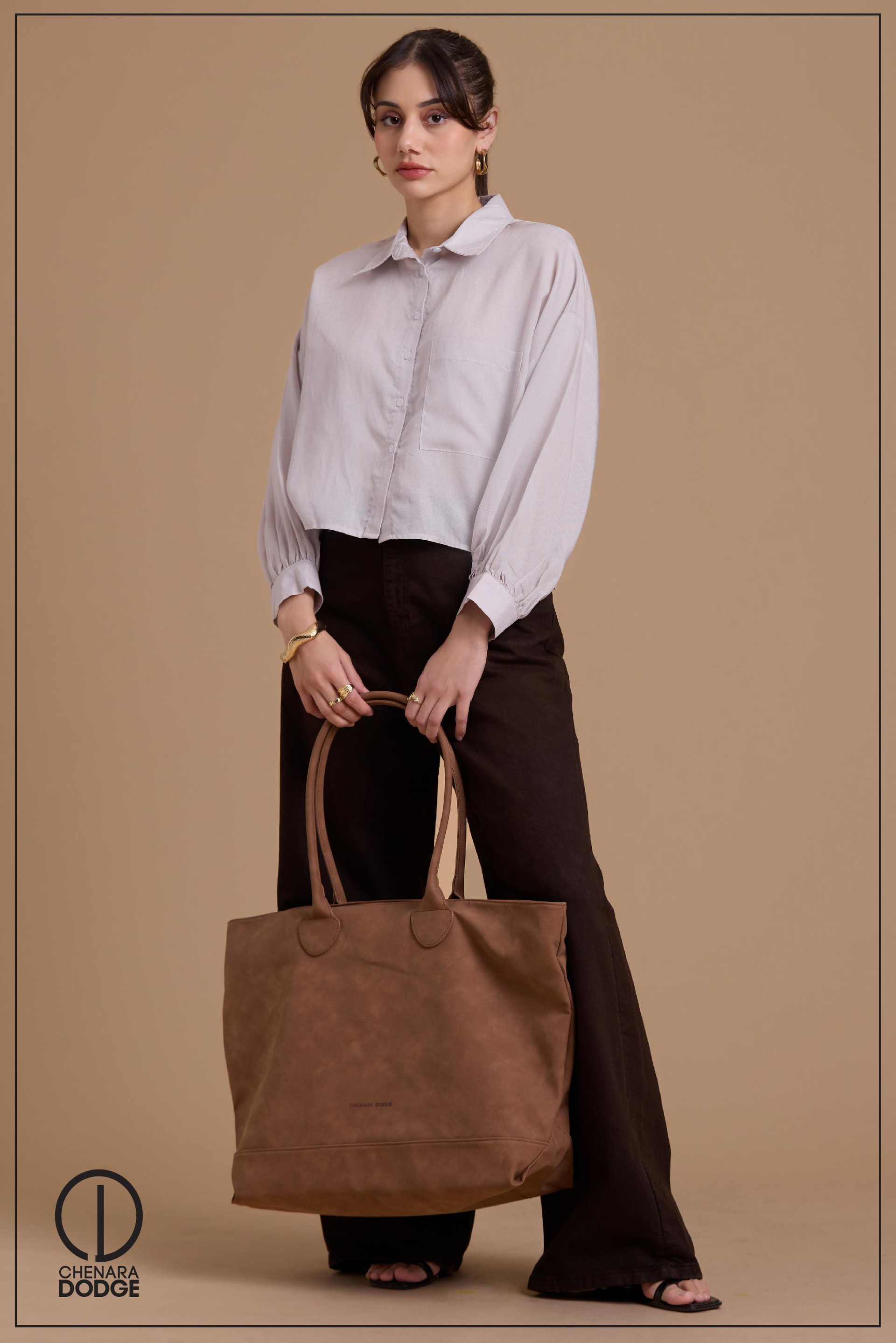 KIRA EMB BUTTON DOWN SHIRT