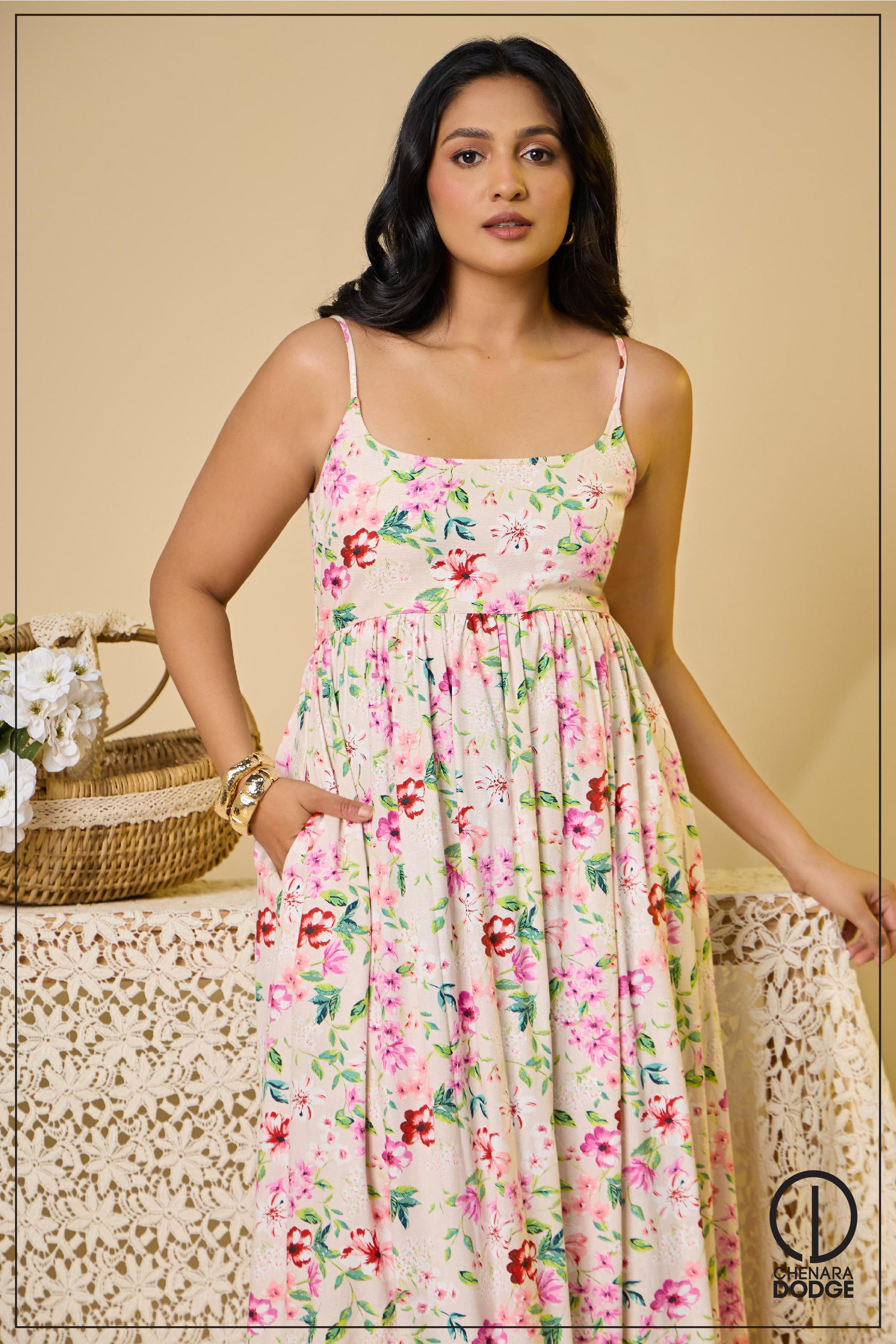 KIYOKO STRAPPY MAXI DRESS